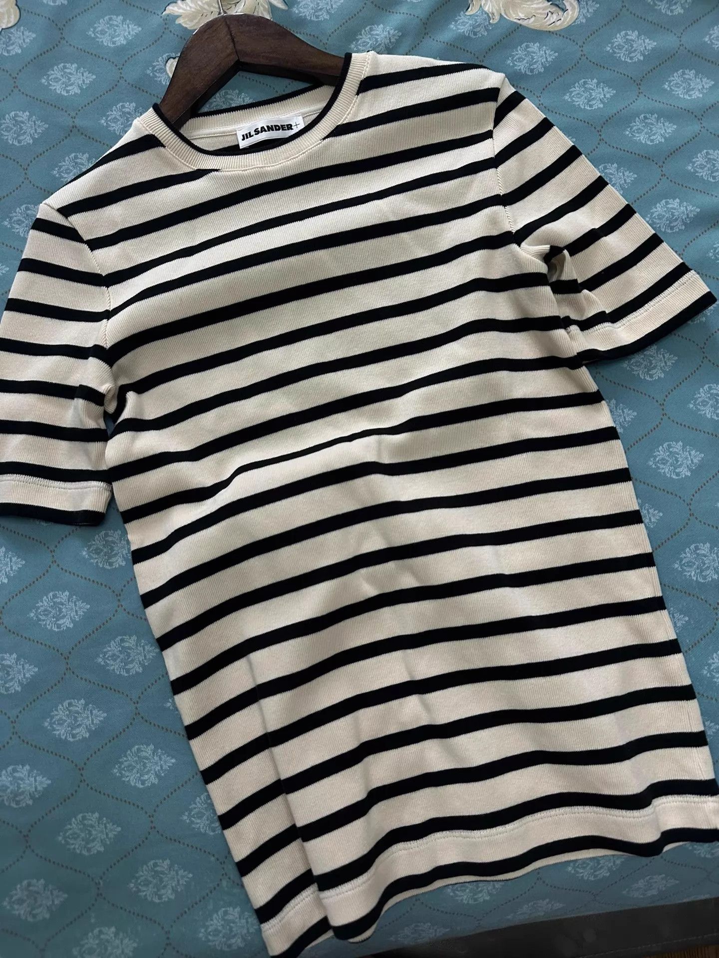 Jil Sander Jil Sander Striped Short-Sleeve Stretchy Fitted Women's Size XS / US 0-2 / IT 36-38 - 1 Thumbnail
