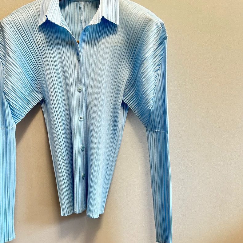 Issey Miyake Issey Miyake size:4 Blue cardigan Size XS / US 0-2 / IT 36-38 - 4 Thumbnail