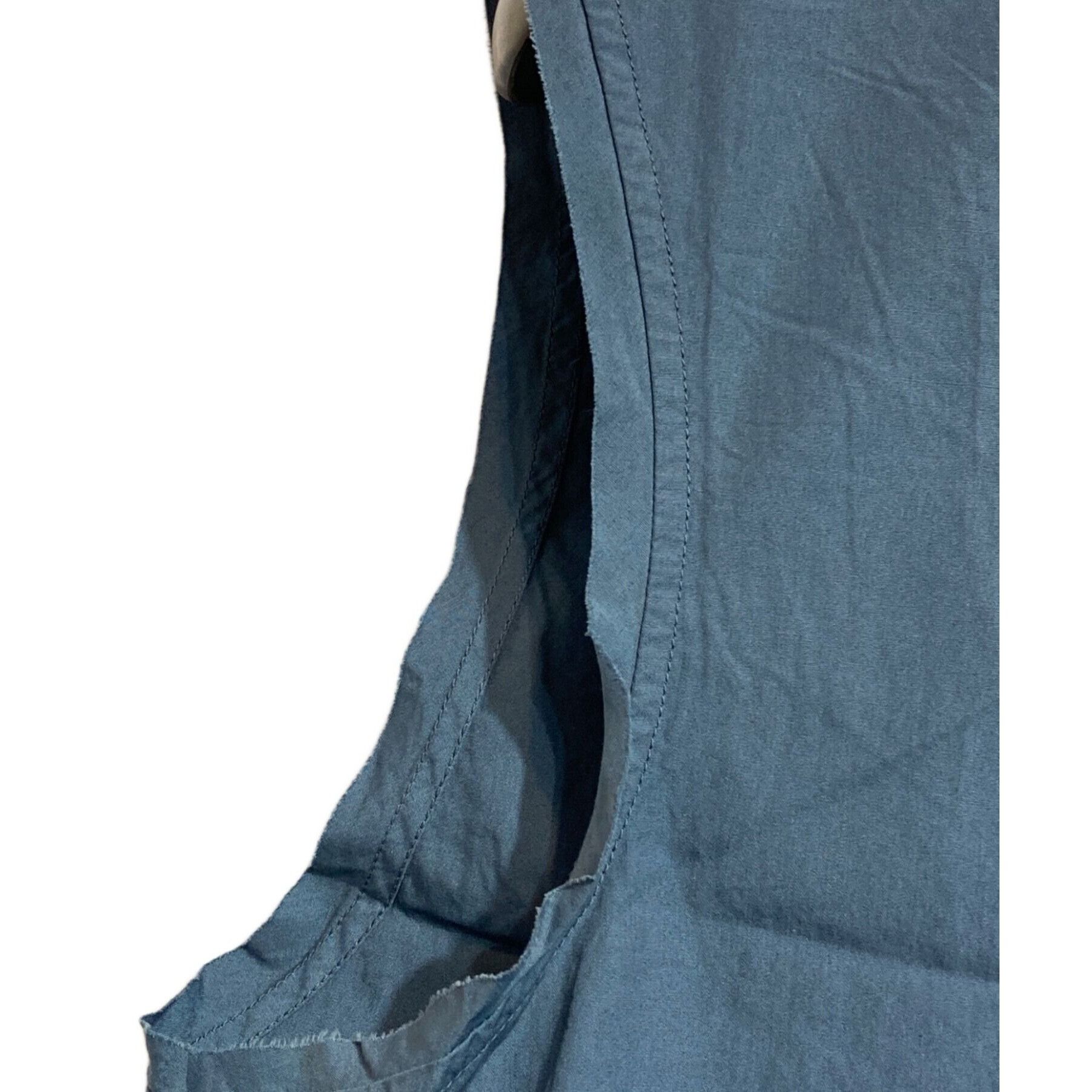 Maison Margiela Maison Margiela Cut-off sleeveless shirt Cotton Blue Size 39 Size US S / EU 44-46 / 1 - 5 Thumbnail