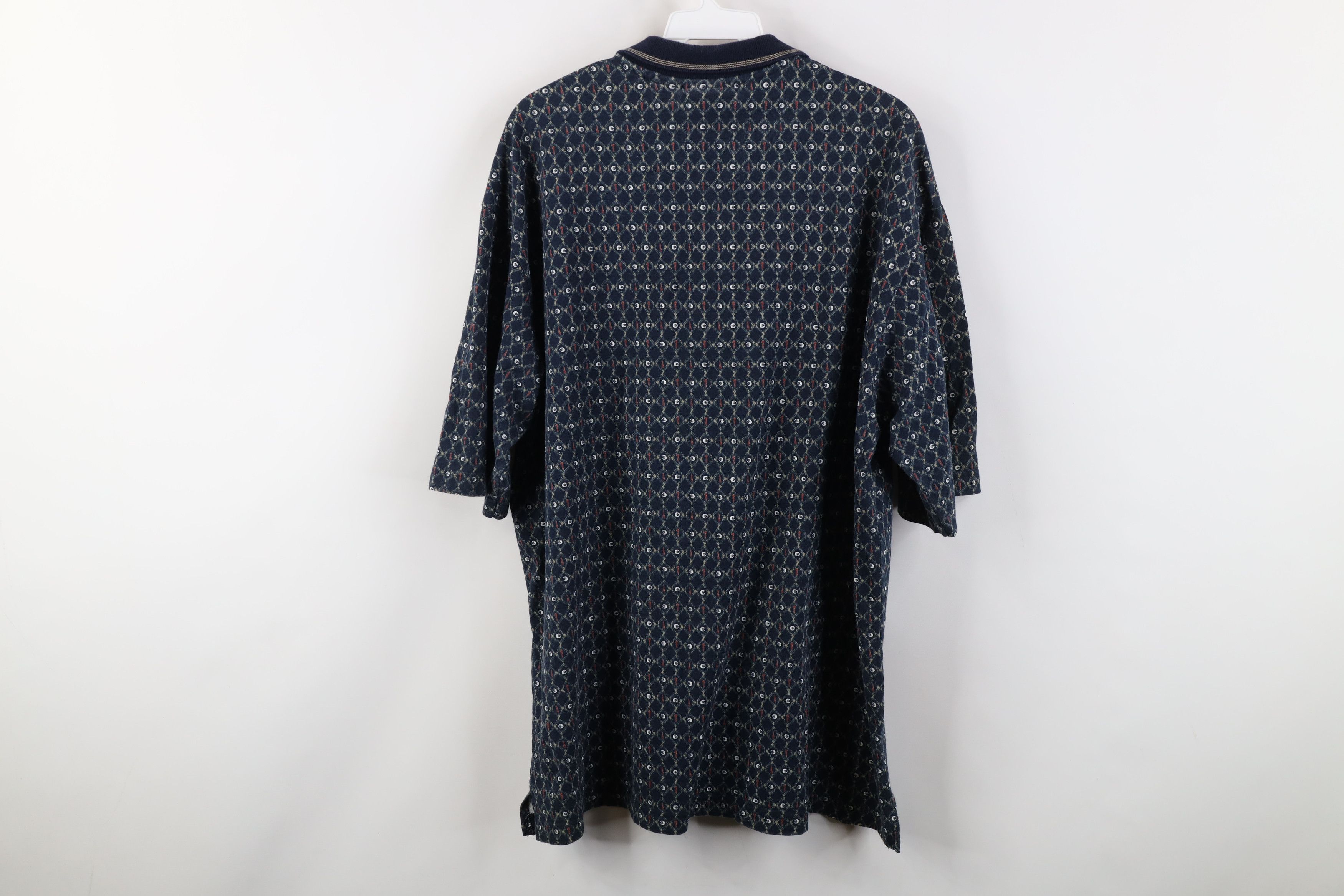 Vintage Vintage 90s Streetwear Ball Tee All Over Print Polo Shirt Size US L / EU 52-54 / 3 - 8 Thumbnail