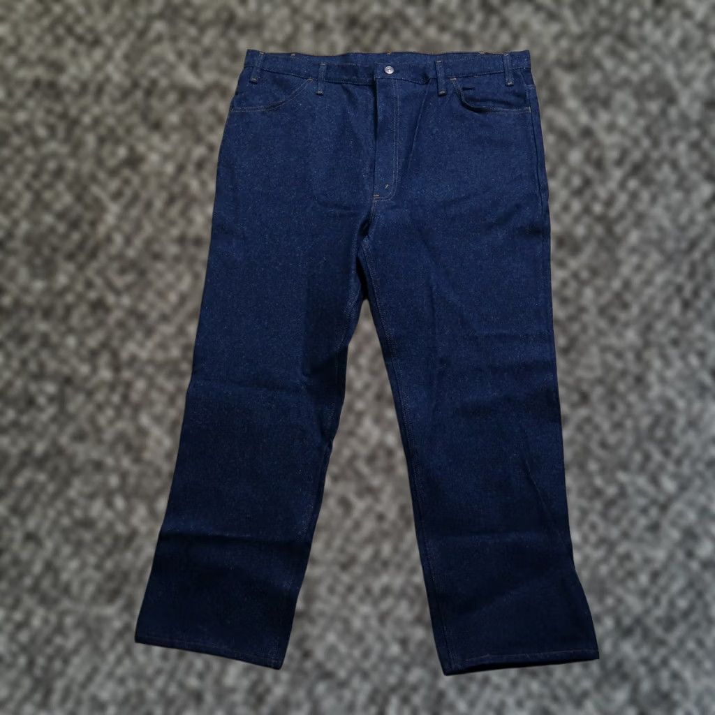 JCPenney VINTAGE J. C. Penney Jeans Men 42x29 Denim Straight Pockets USA 80s 90s Rock Cowboy Regular Mens Size US 42 / EU 58 - 1 Thumbnail