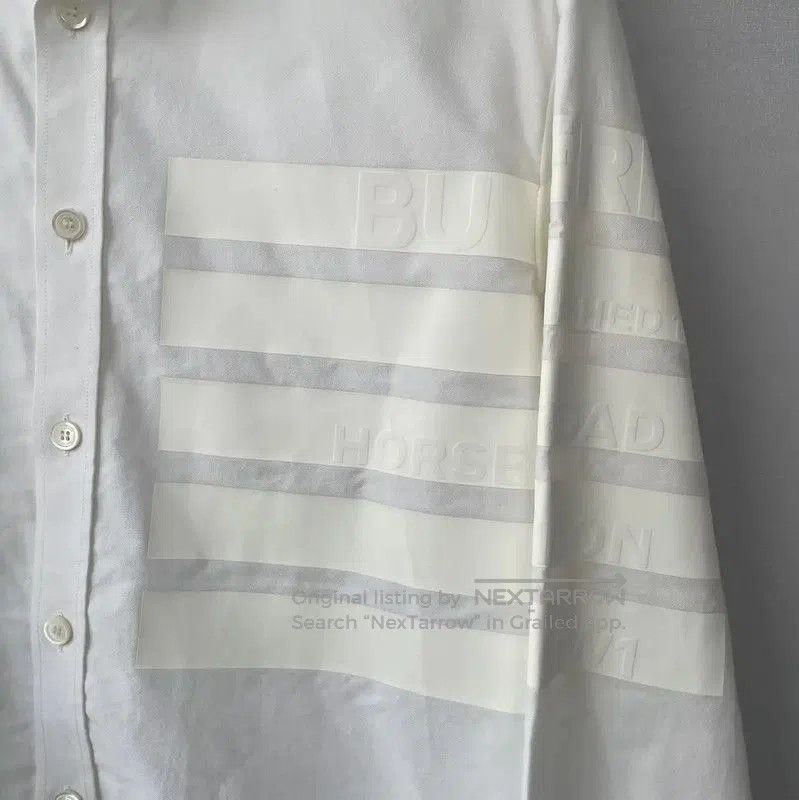 Burberry Burberry White Long Sleeve Men's Shirt. Size US M / EU 48-50 / 2 - 8 Thumbnail