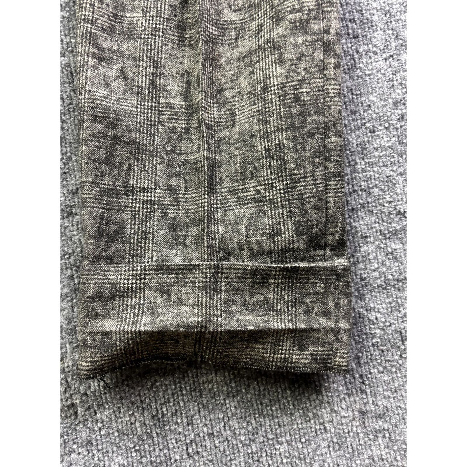 Michael Kors Michael Kors Dress Pants Womens 6 Gray Wool Plaid Tweed Pleated Cuffed Italy Size 28" / US 6 / IT 42 - 7 Thumbnail