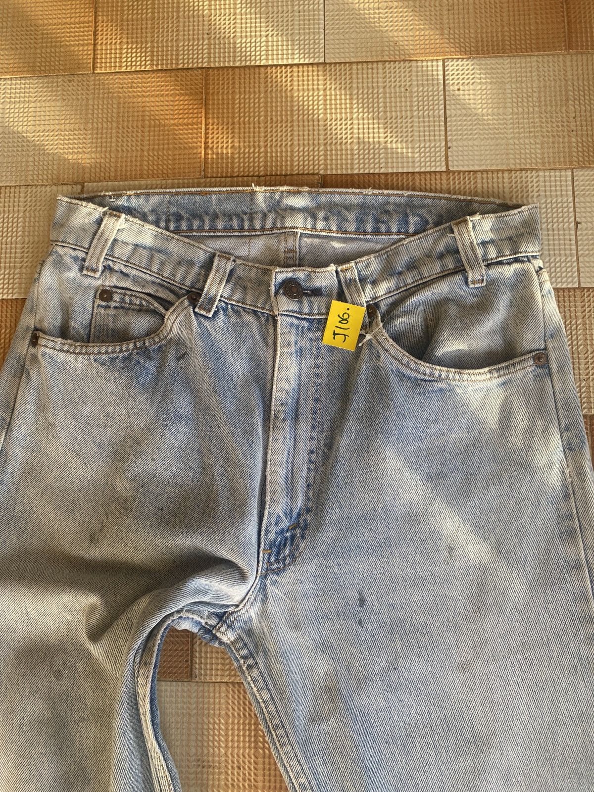 Levi's Vintage Clothing × Vivienne Westwood Vintage levis y2k Lot585 orange tab skinny denim Size US 31 - 14 Thumbnail