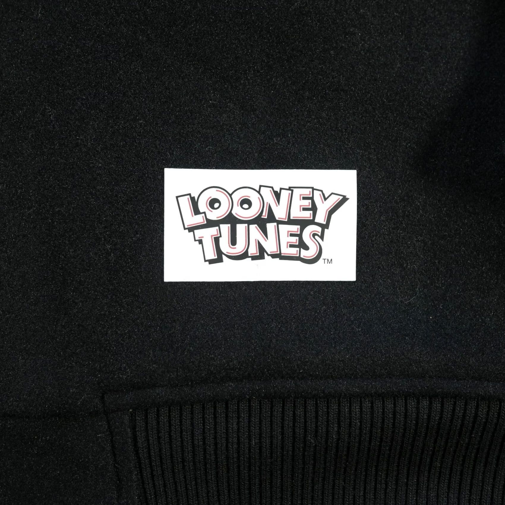Vintage VINTAGE Tweety Jacket Mens Large Black Looney Tunes Varsity Freeze Big Letter Zip Flaw Size US L / EU 52-54 / 3 - 6 Thumbnail