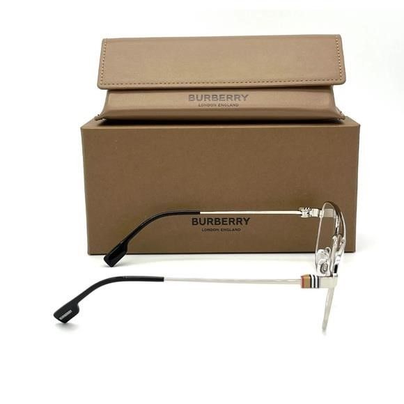 Burberry Authentic New BURBERRY MICHAEL BE1377 1005 Silver / Demo Len Size ONE SIZE - 3 Thumbnail