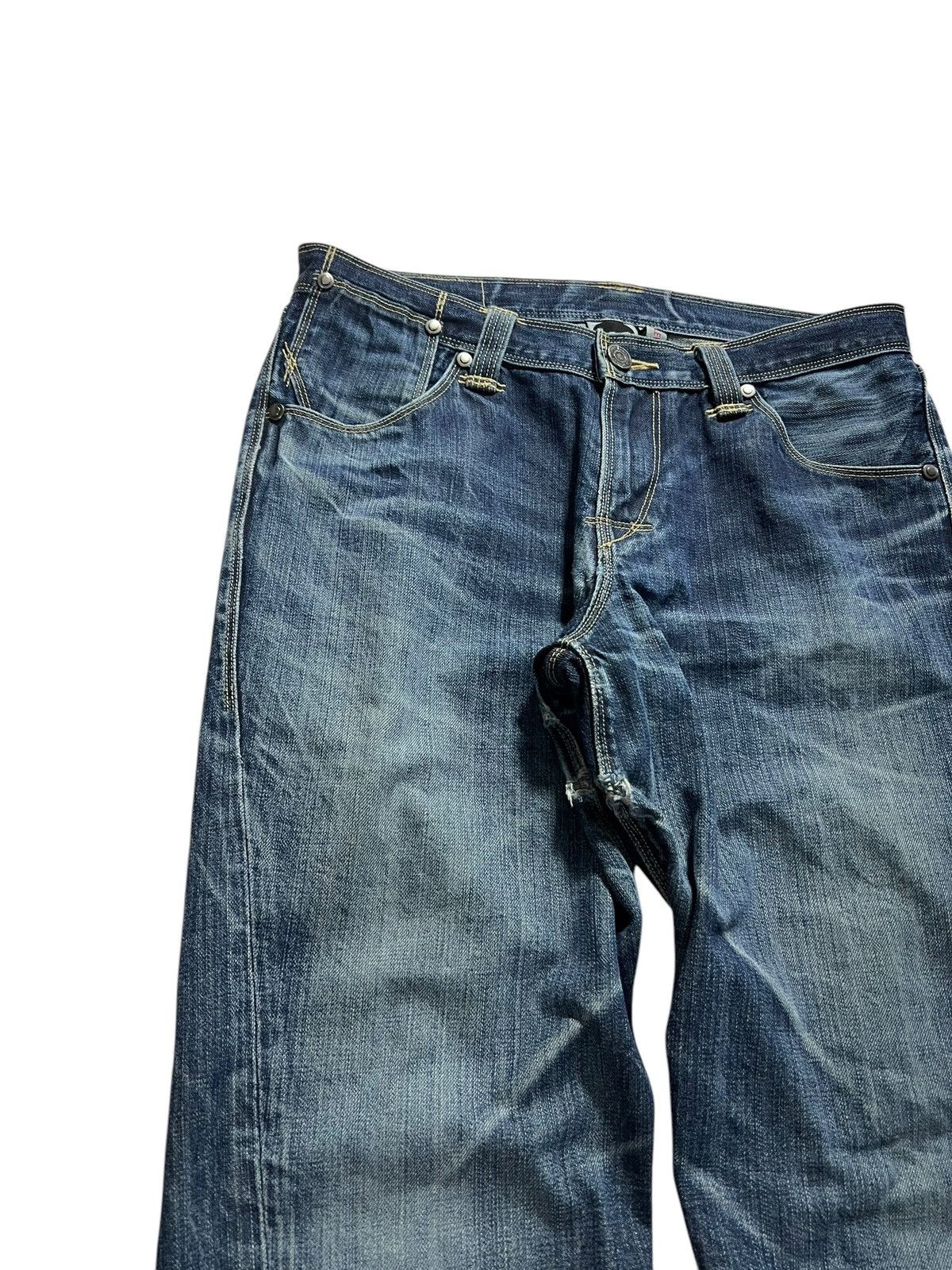 If Six Was Nine × Le Grande Bleu (L.G.B.) × Levi's Vintage Clothing 💥Flare💥 Vintage Levis Engineered Jeans June9 1999 Very Rare Size US 32 / EU 48 - 5 Thumbnail