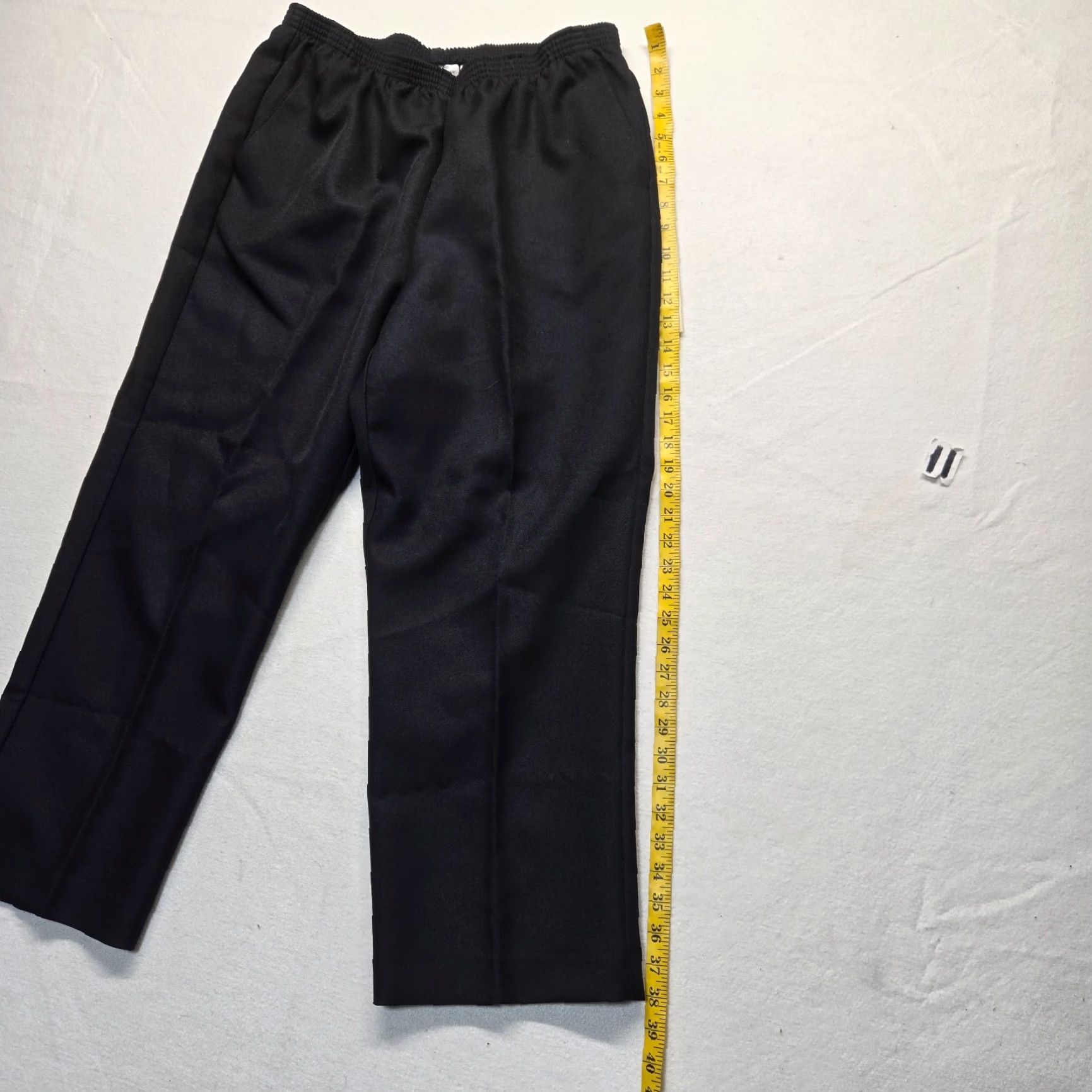 Vintage Alfred Dunner Pants Womens Size 16 Black White Checks Elastic Waist Pull On Dress Pants Size 38" / US 16 / IT 52 - 6 Thumbnail
