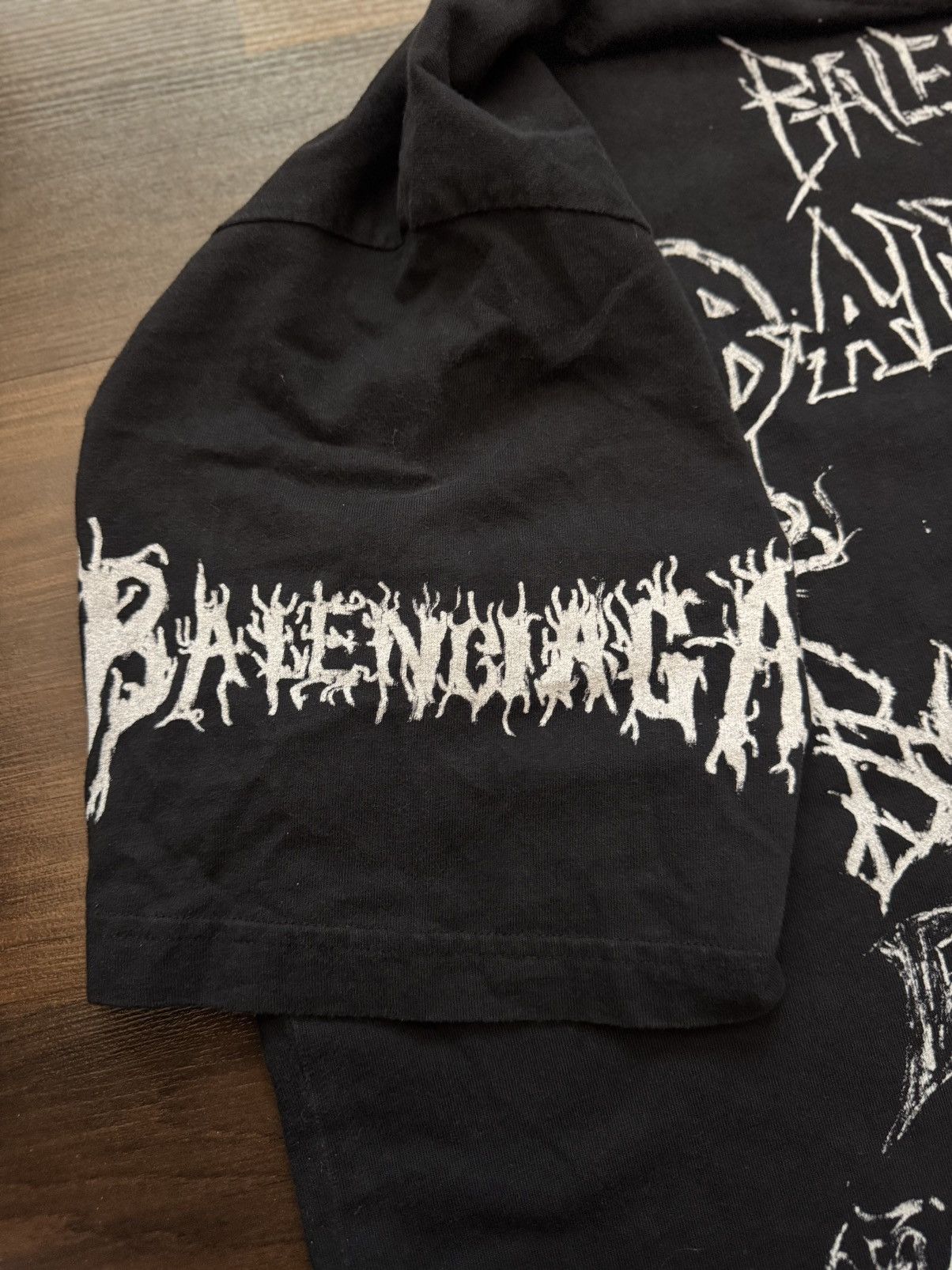 Balenciaga Balenciaga Black DIY Metal T-Shirt Size US L / EU 52-54 / 3 - 3 Thumbnail