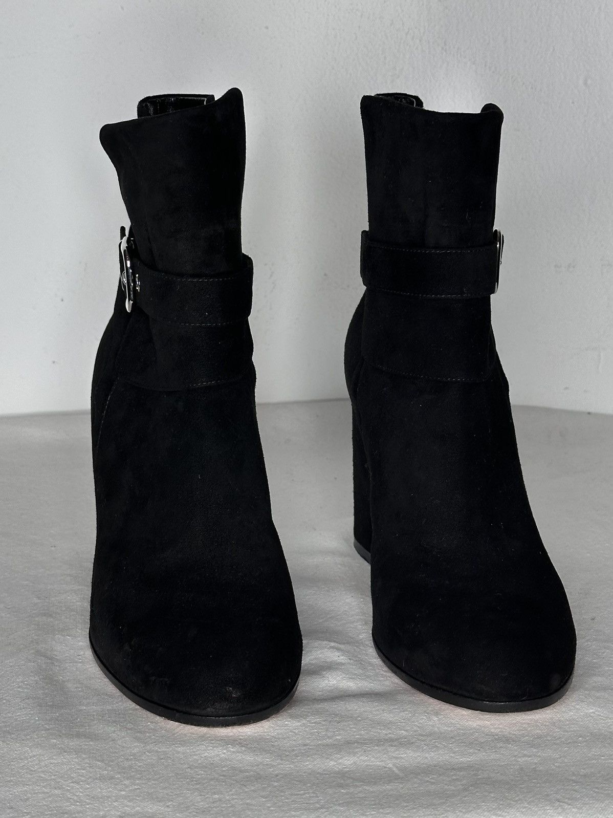Gianvito Rossi Bottines à talons Gianvito Rossi en suede noir 37,5 Size US 6.5 / IT 36.5 - 5 Thumbnail