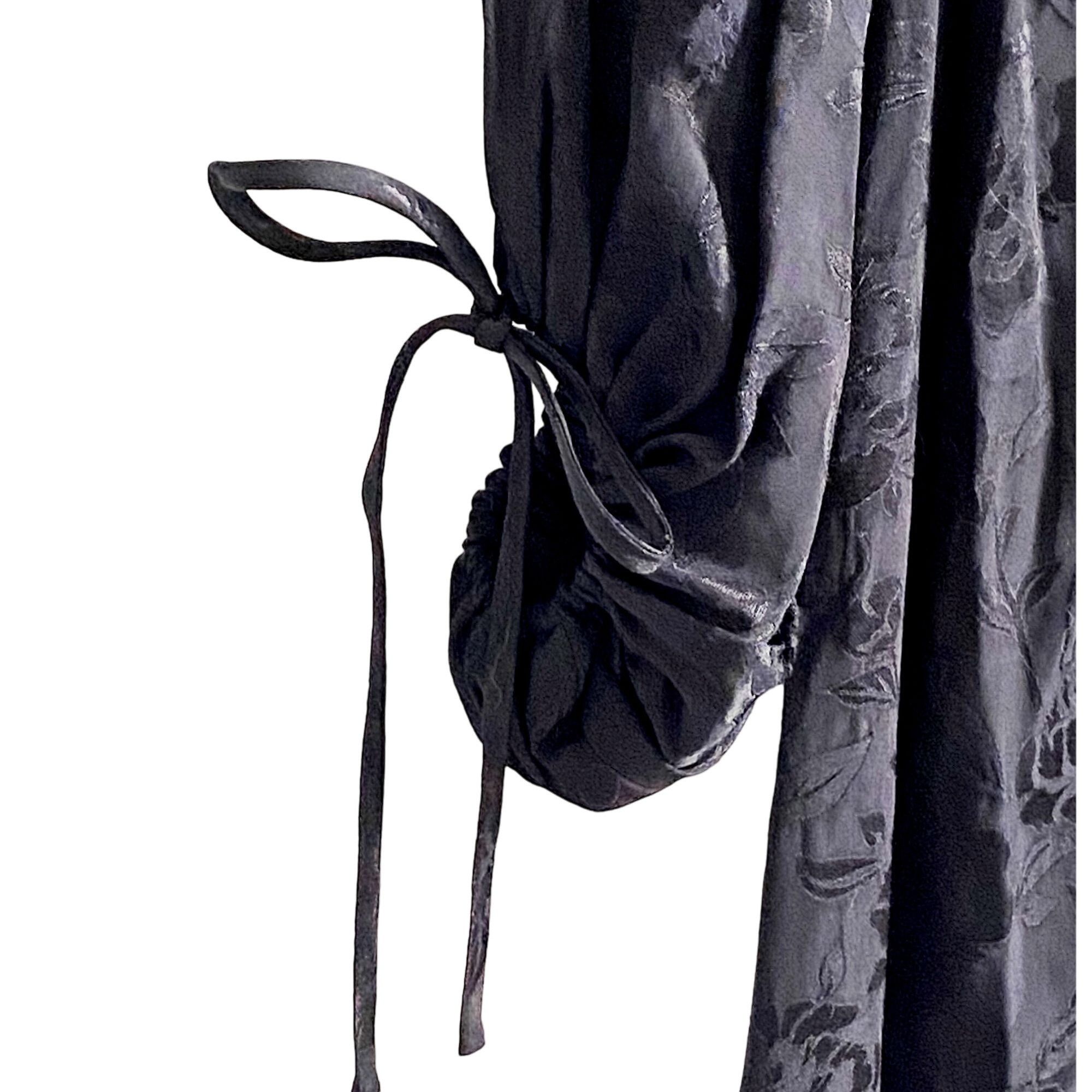 Staud STAUD Sofia Black Jacquard Midi Dress Size 0 NWT Size XS / US 0-2 / IT 36-38 - 8 Thumbnail