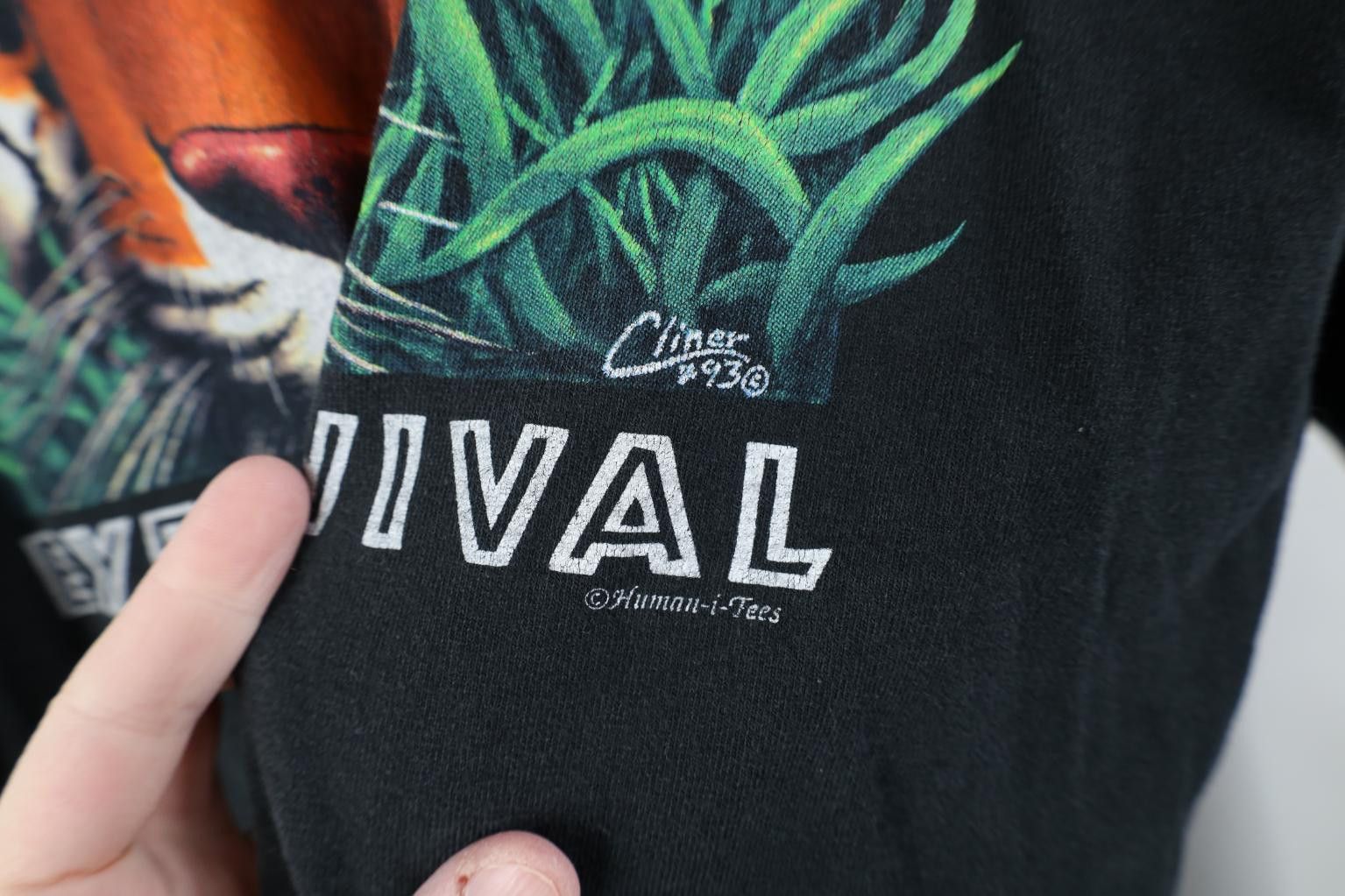 Vintage Vintage 90s Streetwear Tiger Survival Long Sleeve T-Shirt Size M / US 6-8 / IT 42-44 - 5 Thumbnail