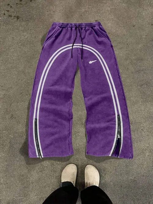 Designer × Japanese Brand Washed pants/sweatpants opium PlayboiCarti zipper Size US 36 / EU 52 - 1 Thumbnail