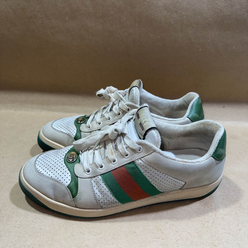 Gucci Gucci Screener Vintage Sneakers in Gray Green 0079 Size US 10.5 / EU 43-44 - 1 Thumbnail