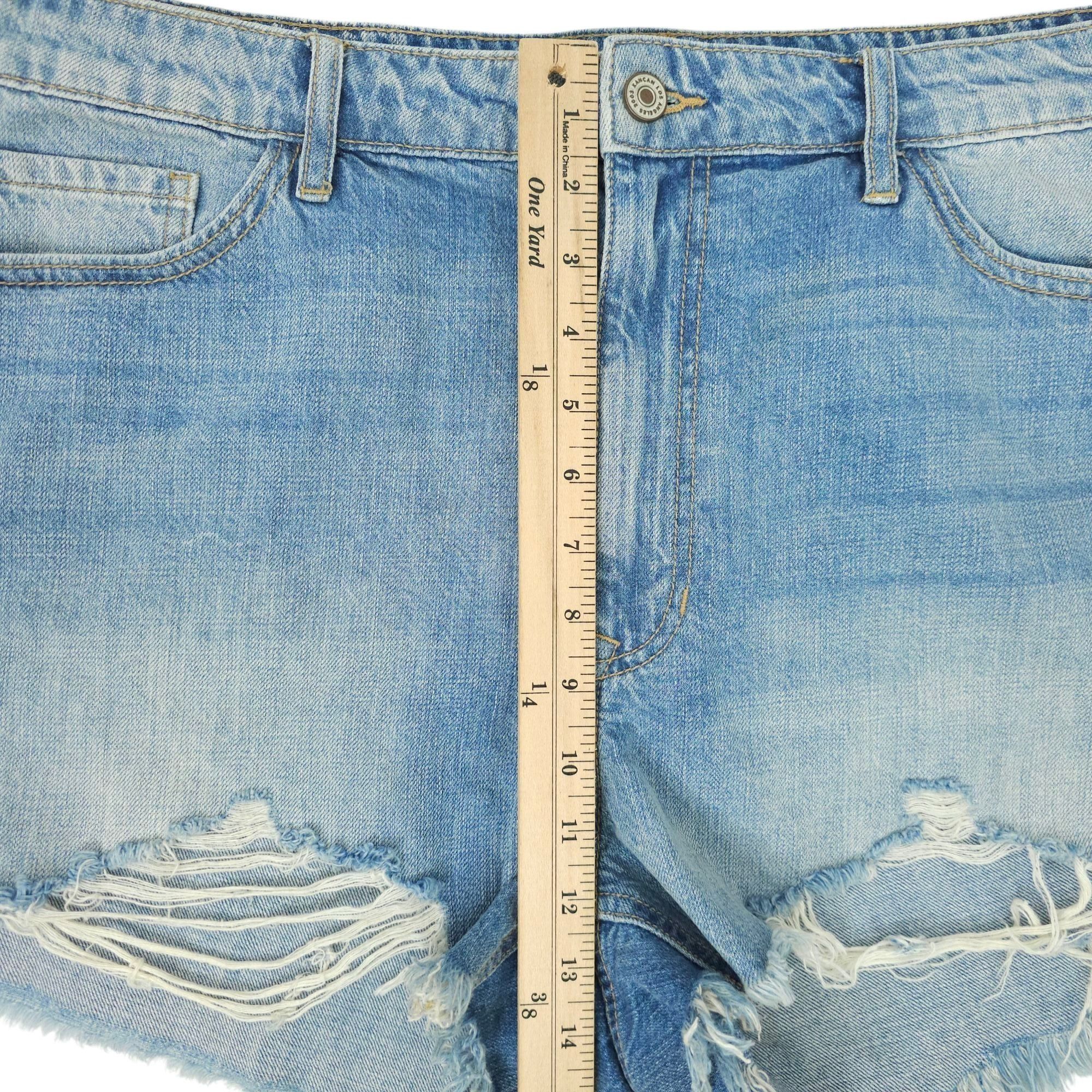 Kancan USA KanCan Isabelle Ultra High Rise Mom Shorts Womens XL Light Size 38" / US 16 / IT 52 - 4 Thumbnail