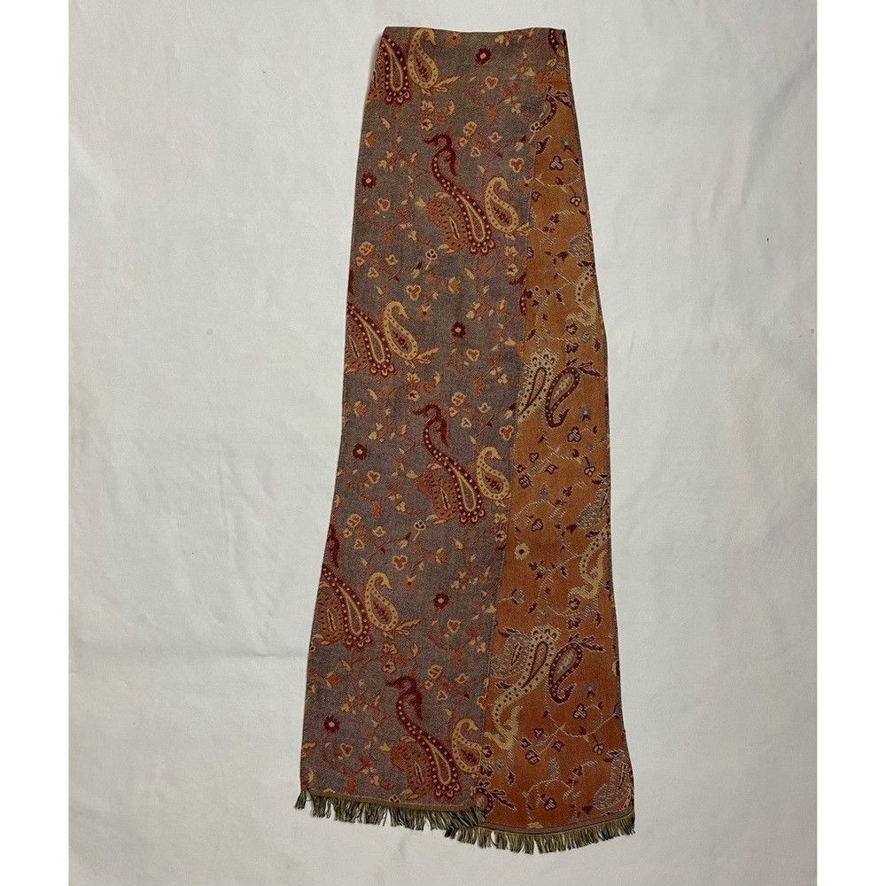 Other Paisley Viscose Brown Scarf Size ONE SIZE - 4 Thumbnail