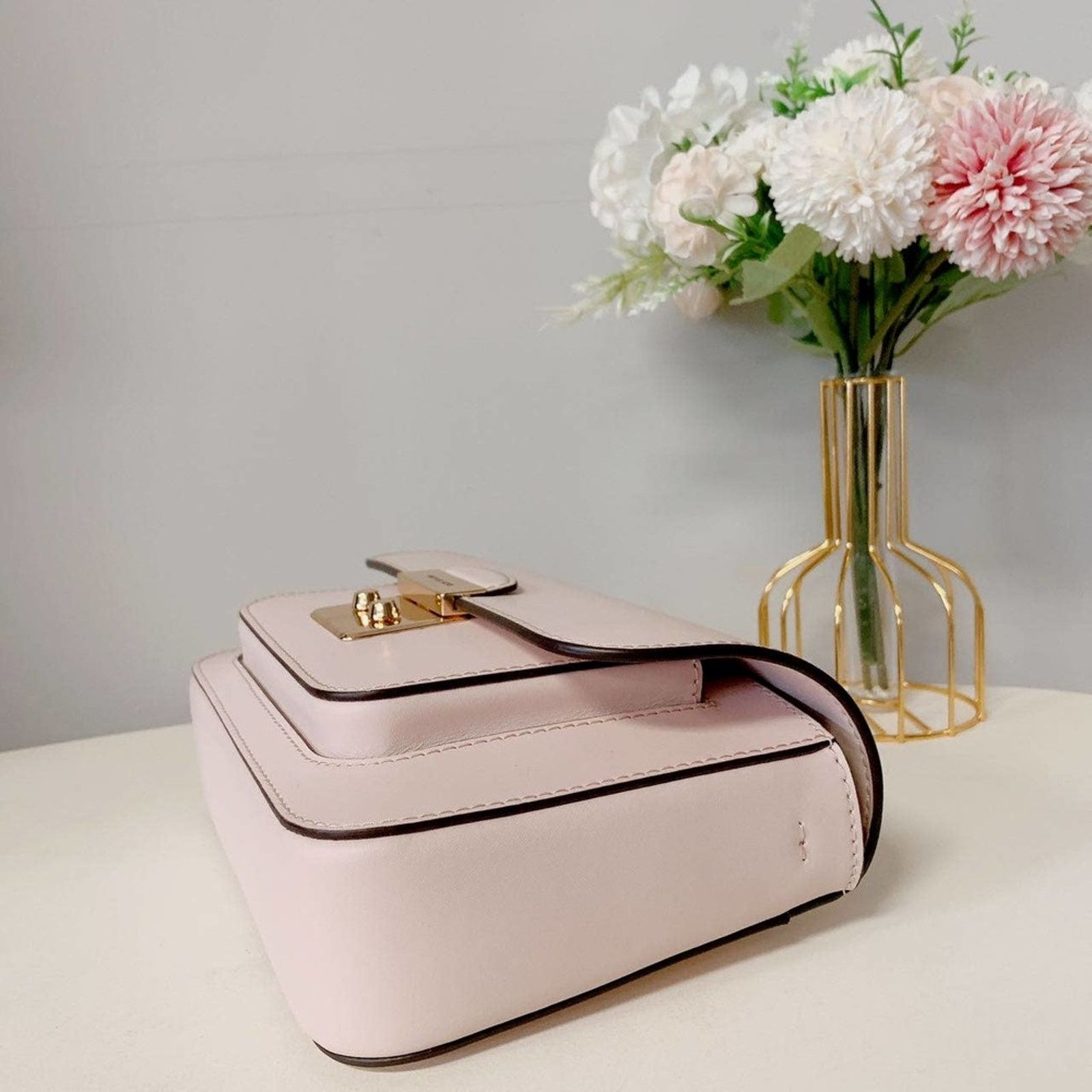 Michael Kors 35T2GS9M2L Sloan Editor Medium Bag Powder Blush