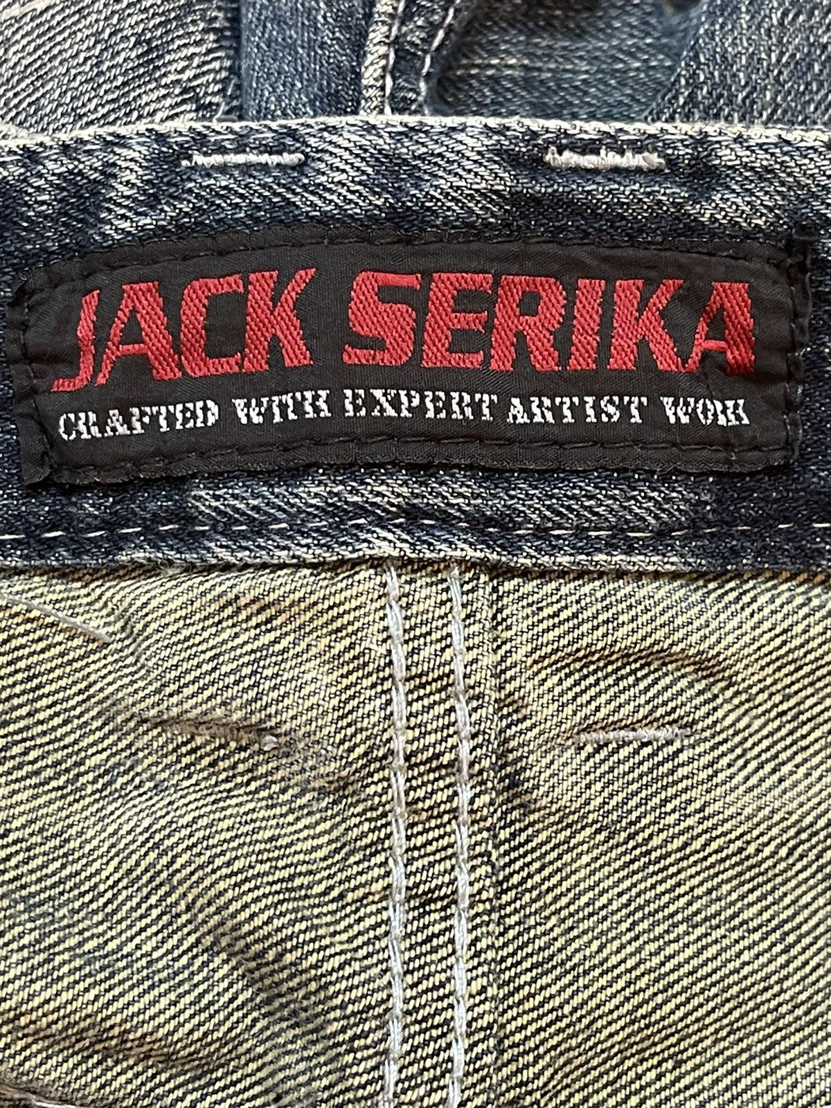 Vintage Japanese Brand Faded Distress Style Jeans