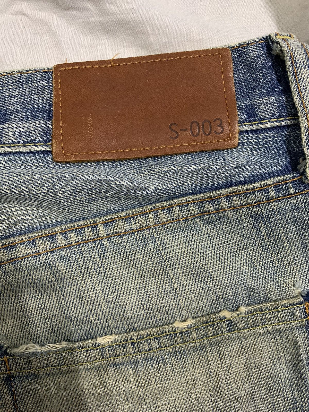 Jun Takahashi Vintage Uniqlo S003 Baggy Dirt Mud Washed Distressed Jeans Size US 32 / EU 48 - 12 Thumbnail