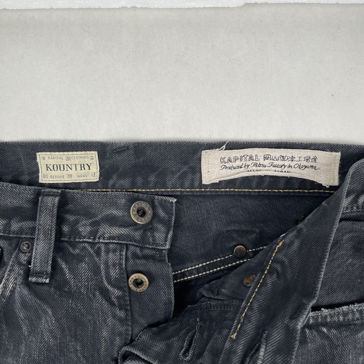Kapital Kountry FW19 Distressed Denim (Bone/Skeleton Embroidered) Size US 32 / EU 48 - 10 Thumbnail