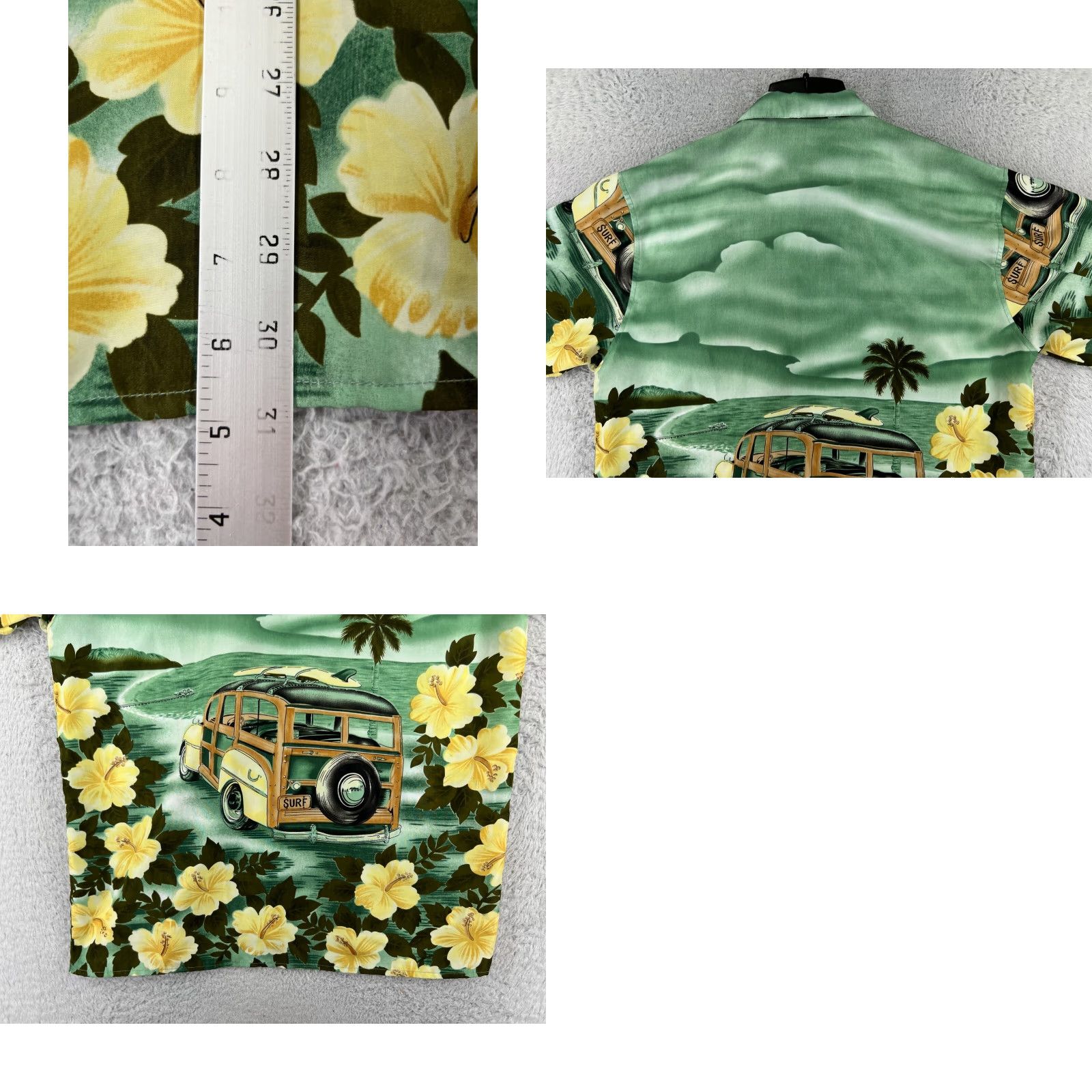 Vintage Big Brother Shirt Mens Large Green Floral Aloha Beach Hawaiian Vacation Resort Shirt Size US L / EU 52-54 / 3 - 9 Thumbnail