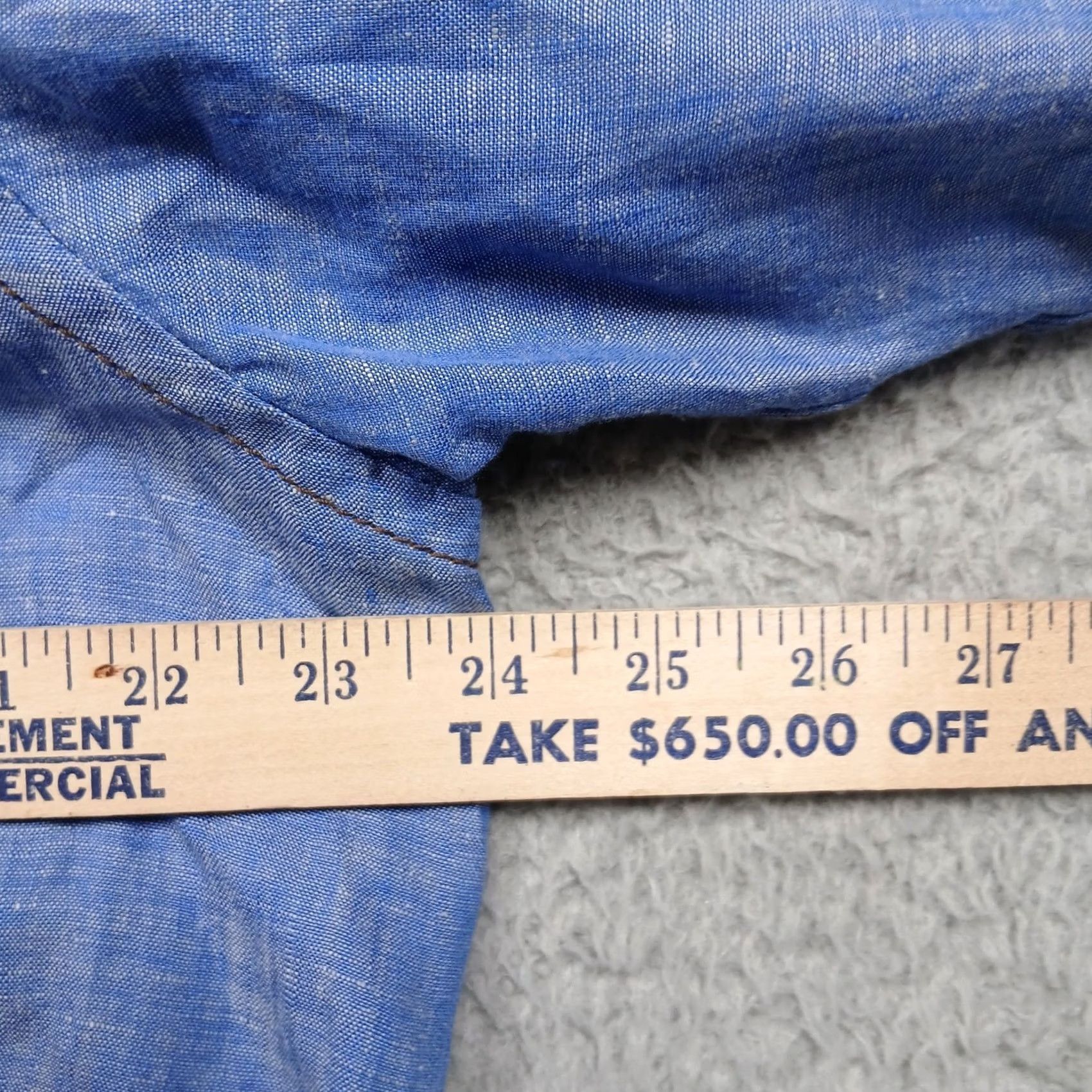 Tommy Bahama Tommy Bahama Relax Linen Shirt Men's XL Blue Island Modern Fit Long Sleeve Button-Down Shirt Size US XL / EU 56 / 4 - 7 Thumbnail