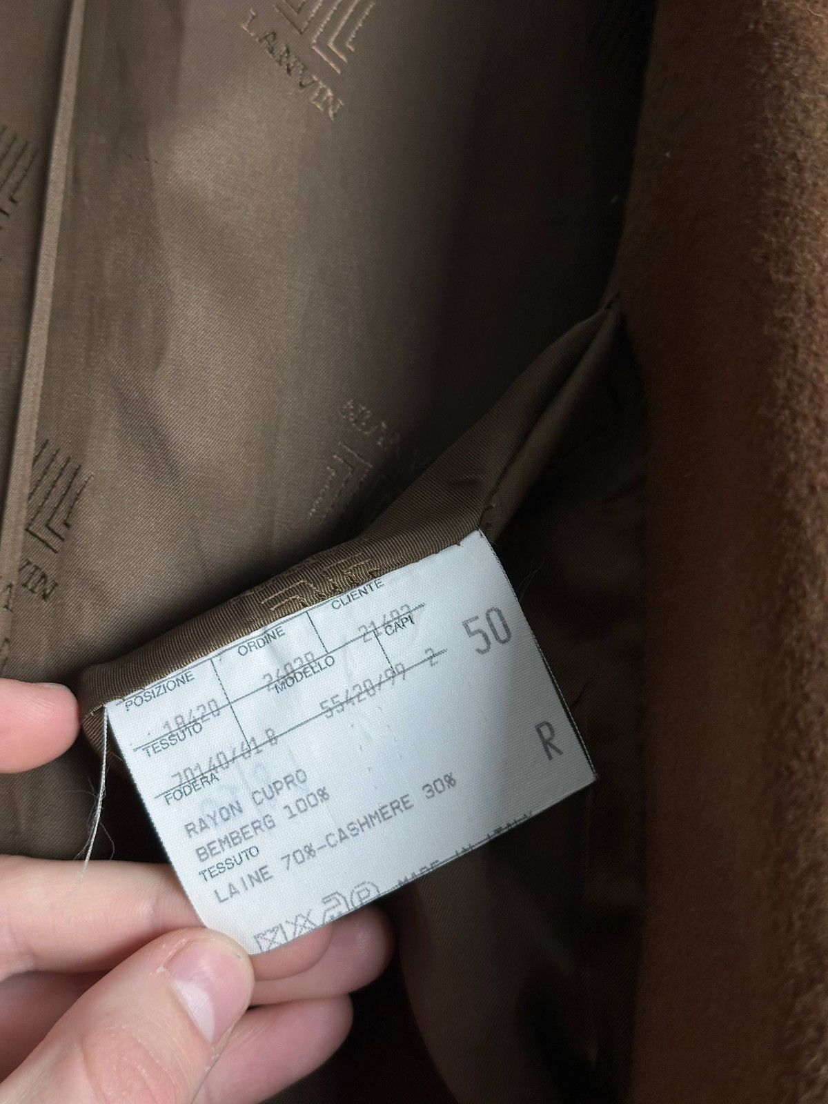 Lanvin Lanvin Paris Wool Cashmere Blend Double Breasted Trench Coat Size XL / US 12-14 / IT 48-50 - 13 Thumbnail