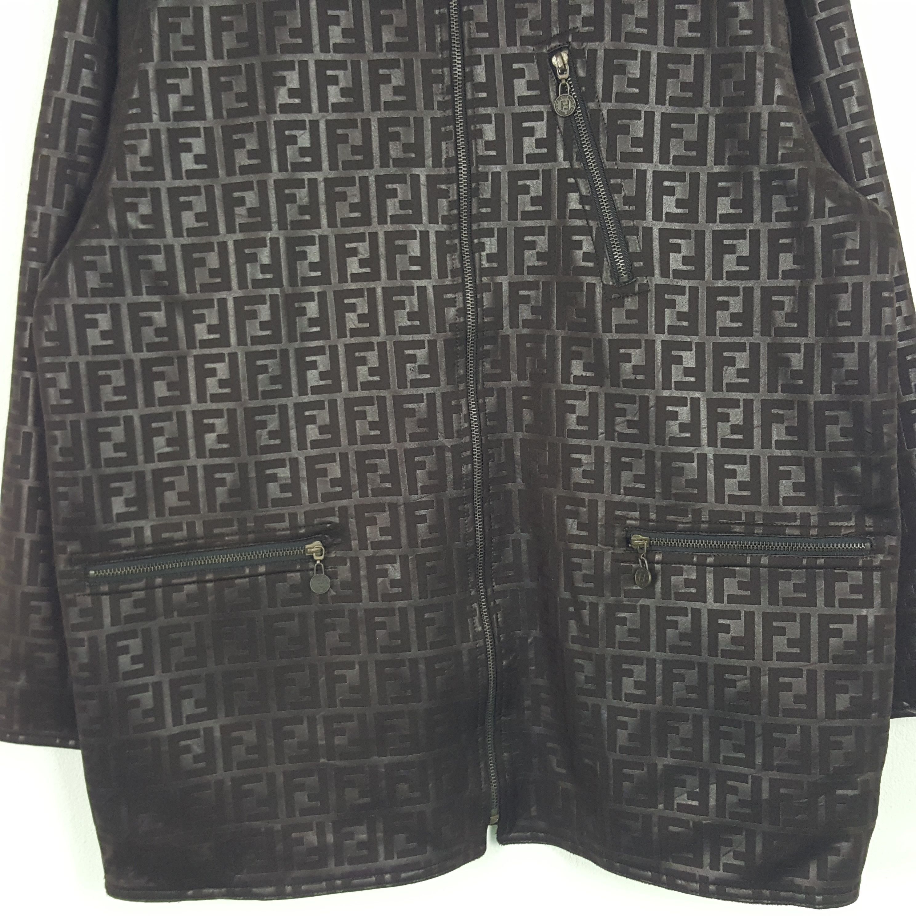 Fendi × Vintage Vintage Fendi Italian Brand Reversible Jacket Size US L / EU 52-54 / 3 - 3 Thumbnail