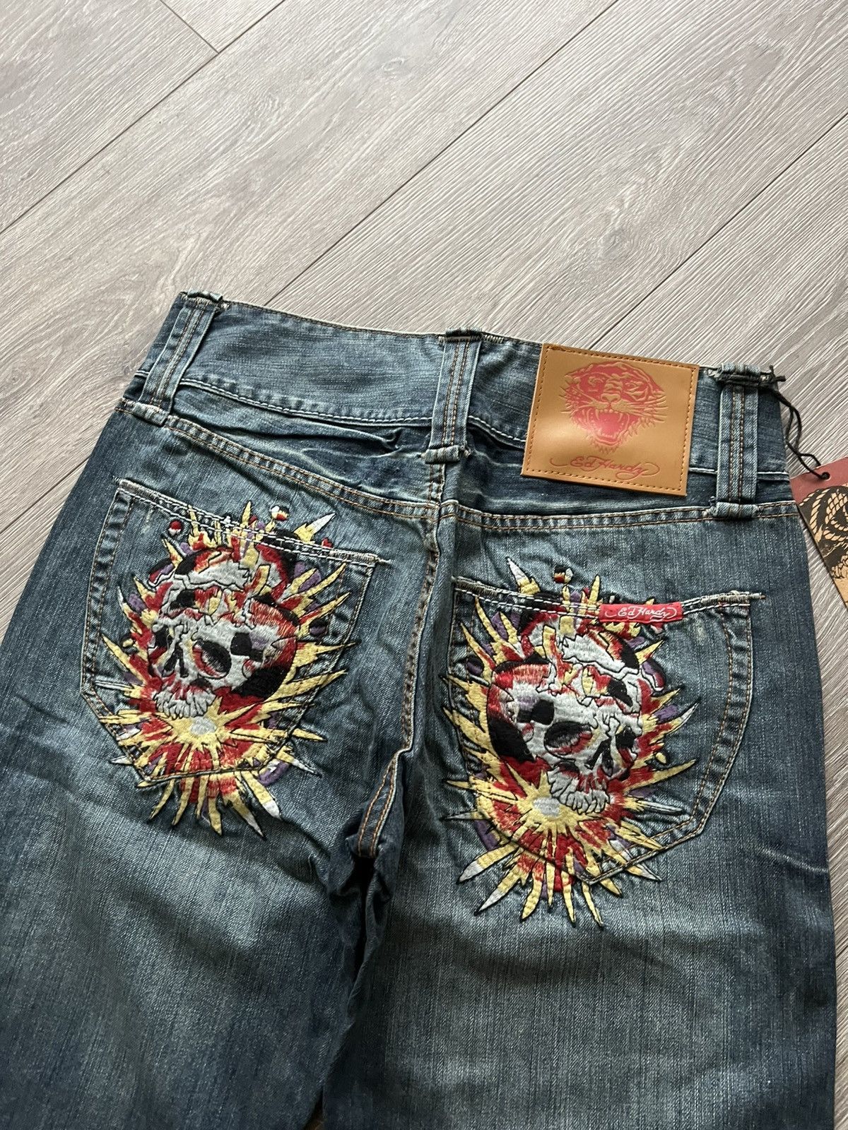 Ed Hardy Vintage Ed Hardy Jeans by Christian Audigier Denim Pants Y2K Size US 34 / EU 50 - 2 Thumbnail