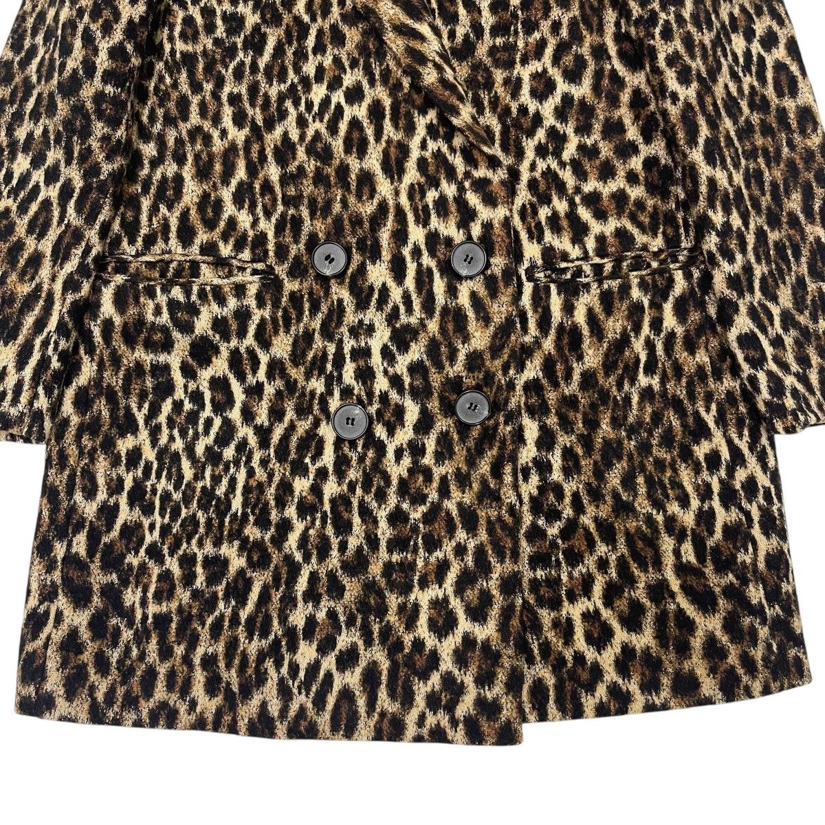 Zara 🔥Vintage Zara Leopard Wool Coat Jacket Size M / US 6-8 / IT 42-44 - 7 Thumbnail