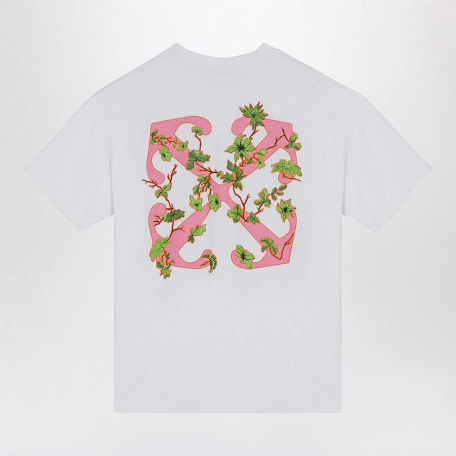 Off-White o1d2blof0924 Cotton T-Shirt With Logo Print in White Size XS / US 0-2 / IT 36-38 - 2 Thumbnail