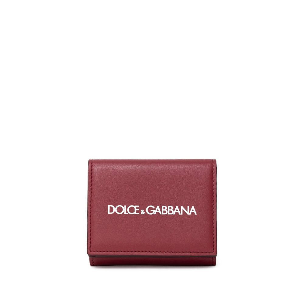 Dolce & Gabbana Dolce & Gabbana Red Calfskin Wallet Mens Wallet Size ONE SIZE - 1 Thumbnail