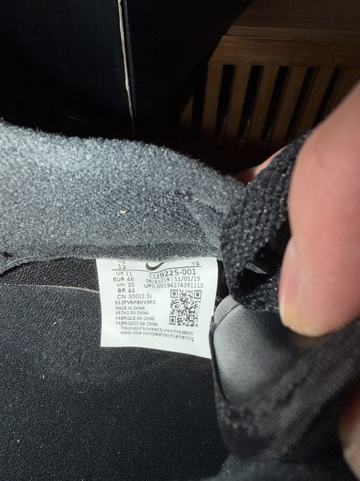 Nike × Supreme Supreme Nike Air Force 1 Black Size US 12 / EU 45 - 6 Thumbnail