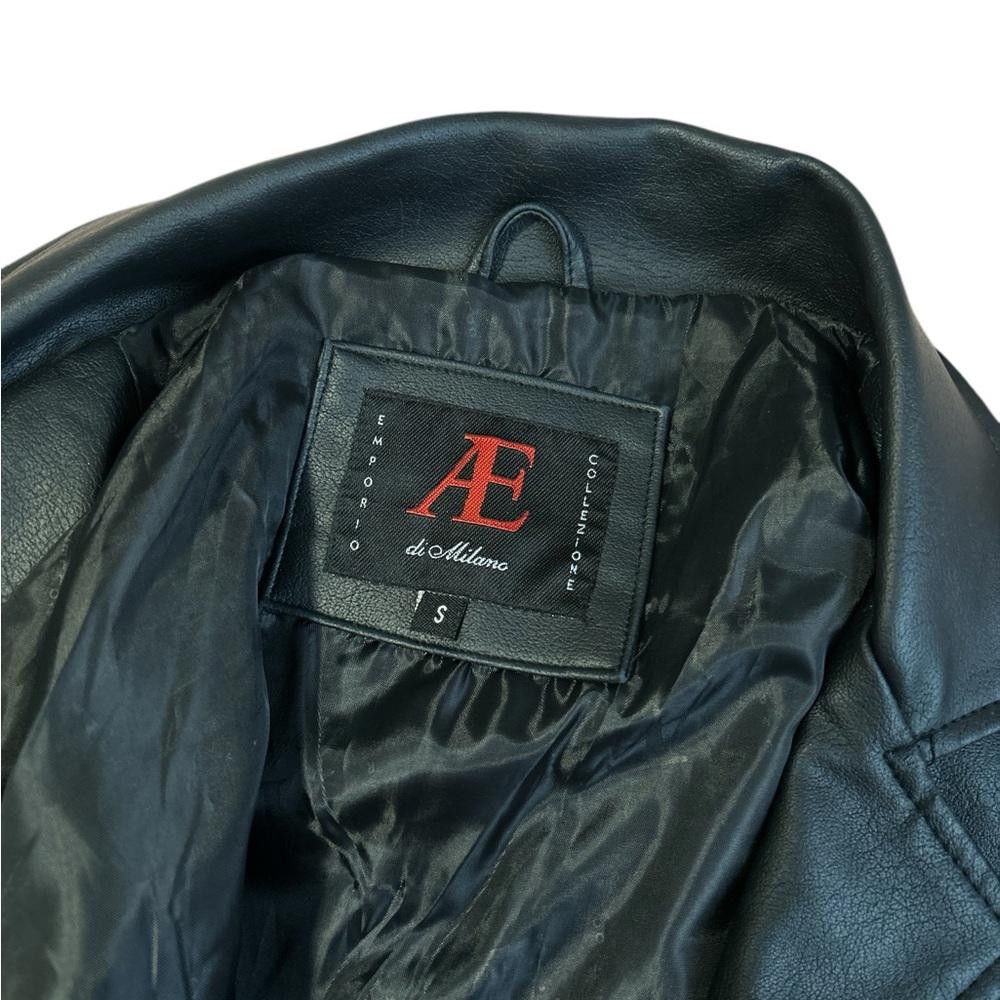 Designer Women's Black Leather Jacket Size S / US 4 / IT 40 - 4 Thumbnail