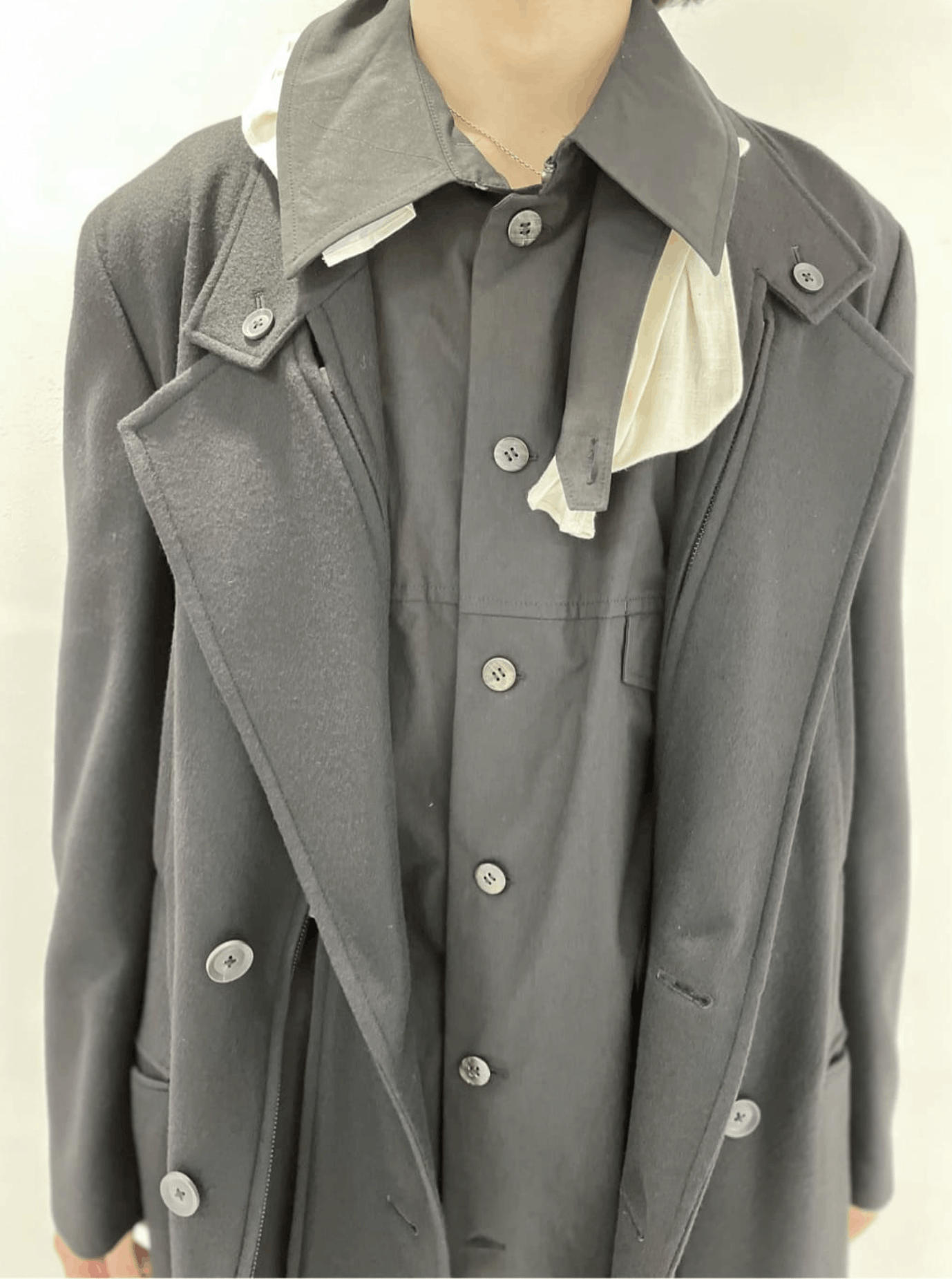 Yohji Yamamoto Yohji Yamamoto Pour Homme CENTER F Double Breasted LONG JKT Size US S / EU 44-46 / 1 - 15 Thumbnail