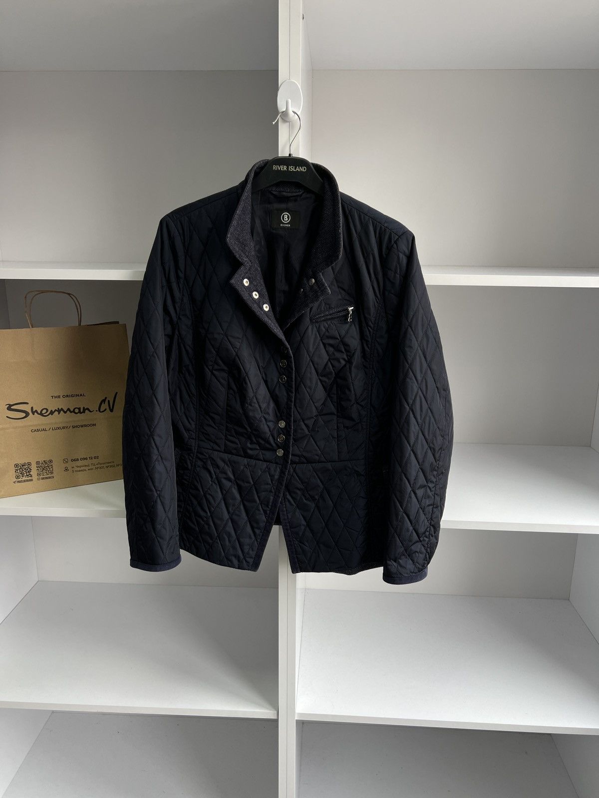 Bogner × Designer × Vintage Vintage Bogner Women’s luxury navy designer jacket Size XL / US 12-14 / IT 48-50 - 2 Thumbnail