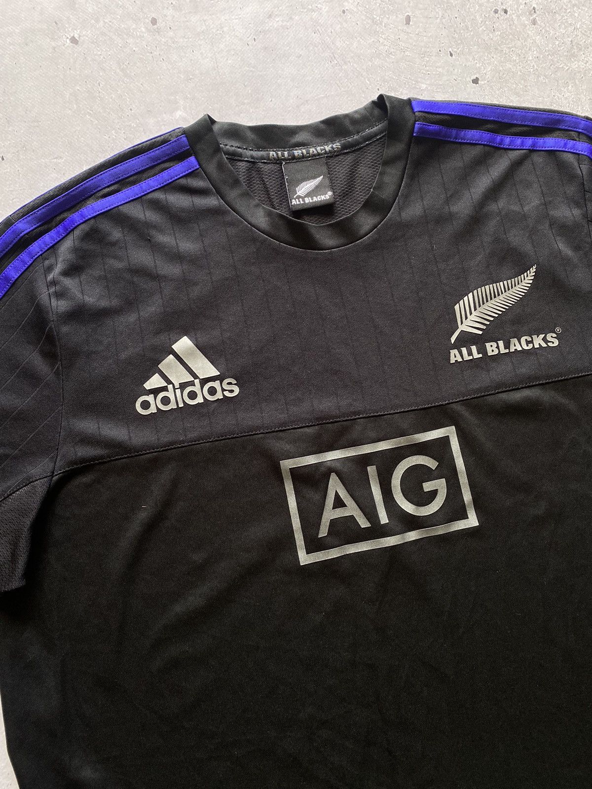 Adidas Adidas New Zealand All Blacks Rugby World Cup Train Jersey Size US L / EU 52-54 / 3 - 3 Thumbnail
