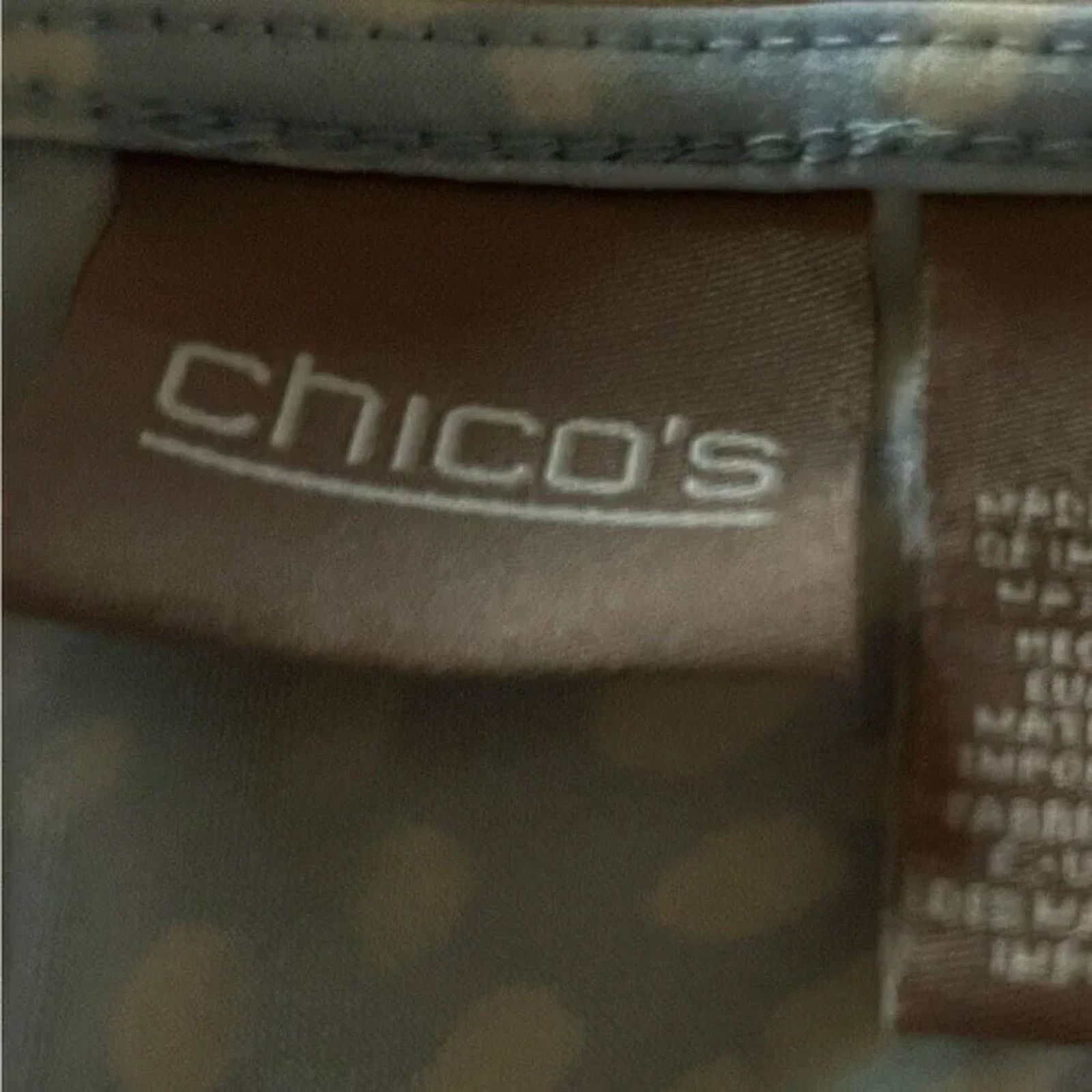 Chicos Chico’s top size 1 (M/8). Light and dark blue. Size M / US 6-8 / IT 42-44 - 5 Thumbnail