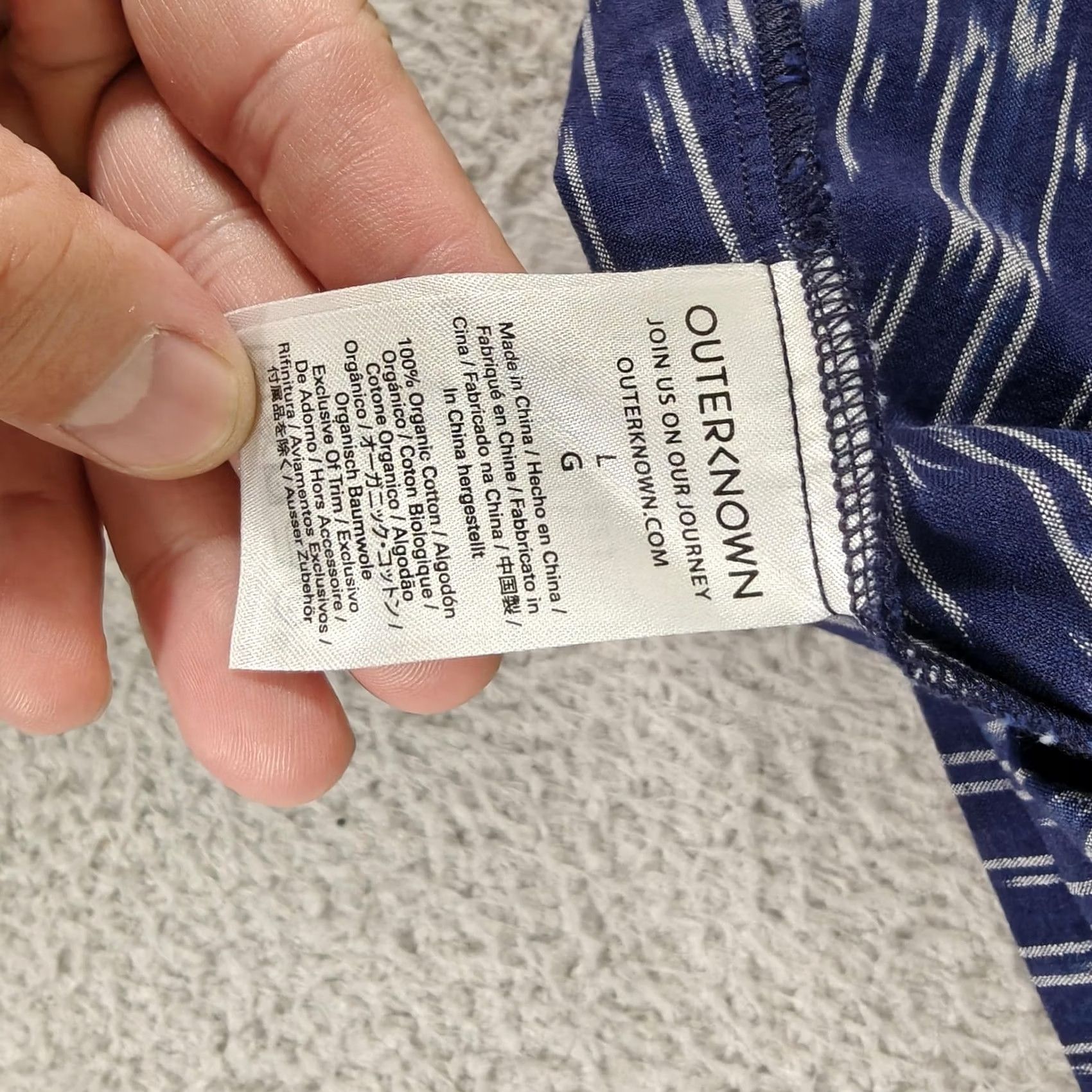 Outerknown Outerknown Piece & Co Tides Tank Top Womens Large Blue Rai Adjustable Straps New Size L / US 10 / IT 46 - 6 Thumbnail