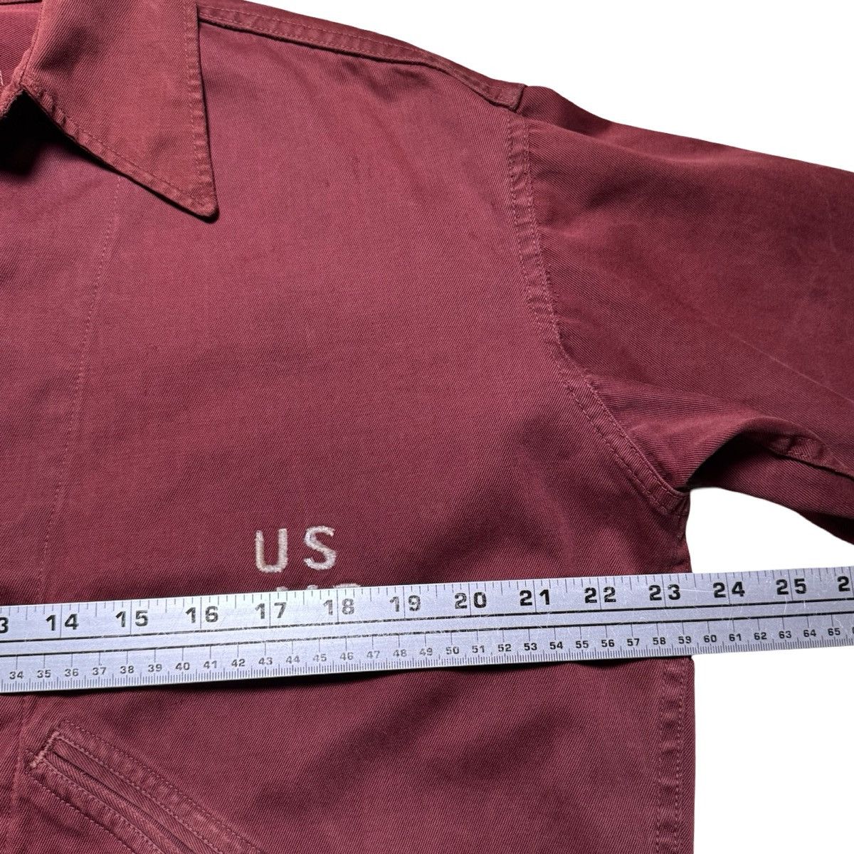 Vintage 40s US Army Medical Jacket Convalescent M Red Rare Military Size US M / EU 48-50 / 2 - 7 Thumbnail