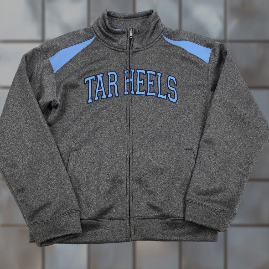 Vintage Campus Drive UNC Tar Heels Men Gray Full Zip Activewear Jacket S Size Regular Size US S / EU 44-46 / 1 - 1 Thumbnail