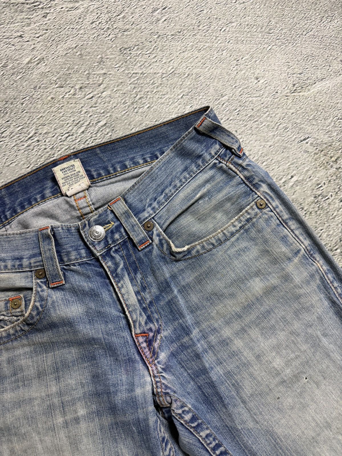 True Religion True Religion jeans vintage denim pants blue distressed Size US 31 - 11 Thumbnail