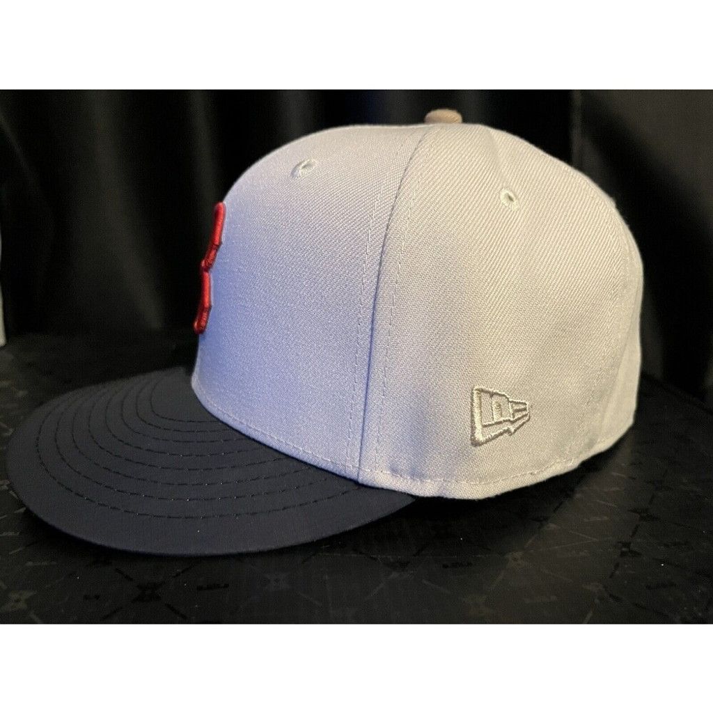 New Era 7 1/4 - Boston Red Sox Fitted Hat - JFK Kennedy Navy Ripstop Size ONE SIZE - 7 Thumbnail