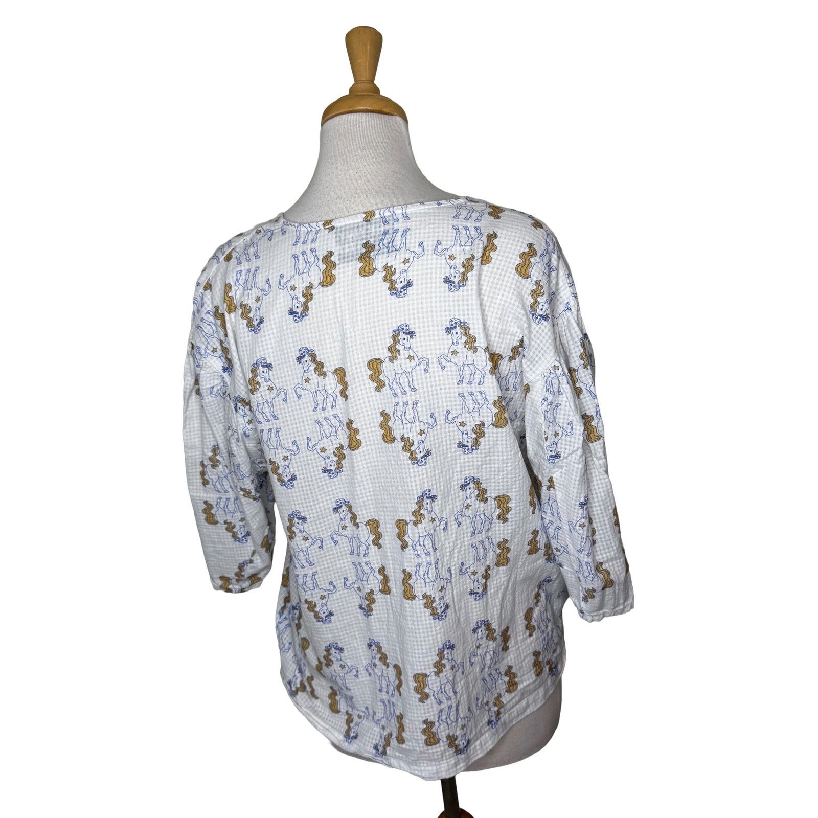 Other THE TINY BIG SISTER Rodeo Pony Button Up Blouse Size 38 Size M / US 6-8 / IT 42-44 - 3 Thumbnail