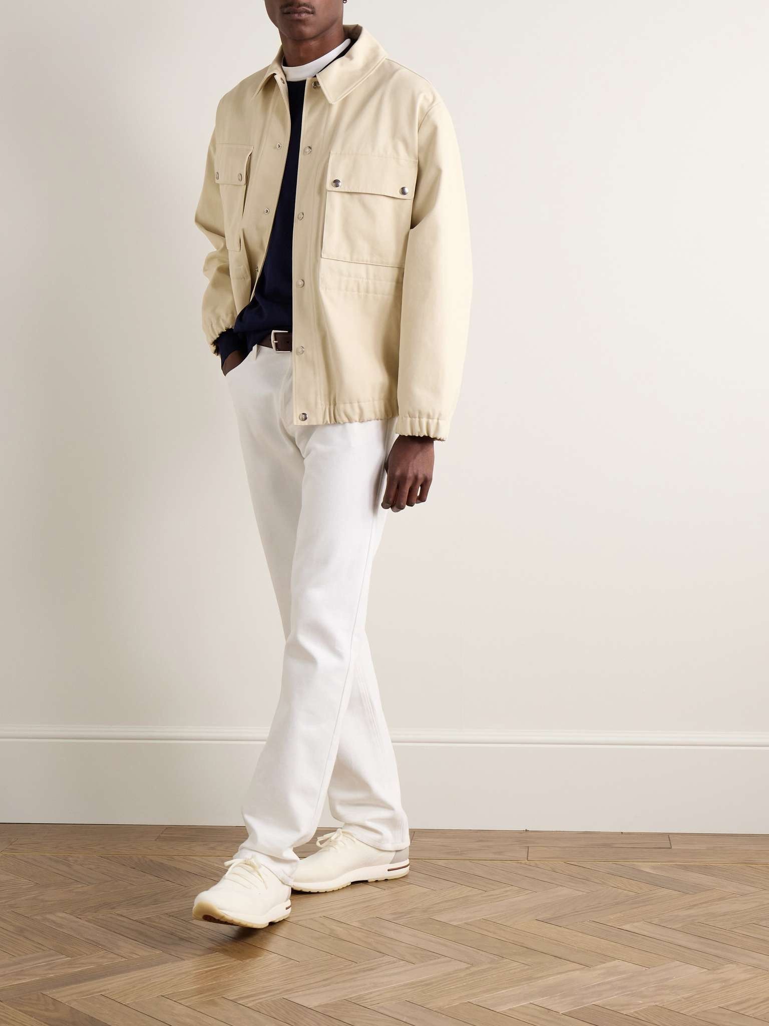 Loro Piana o1srvl11e0725 Toei Cotton Jacket in Beige Size US M / EU 48-50 / 2 - 2 Thumbnail