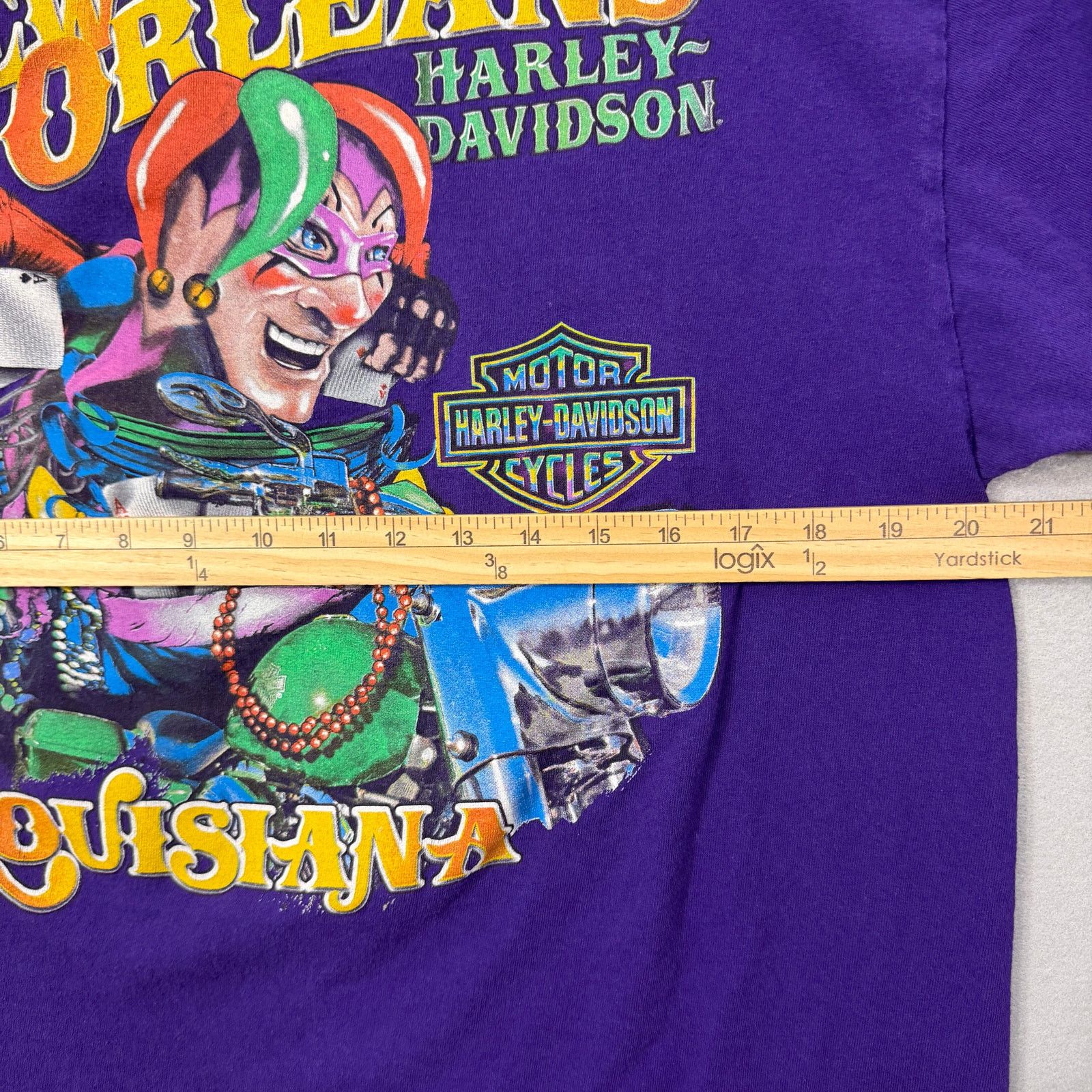 Harley Davidson Harley Davidson Shirt Large Purple New Orleans Mardi Gras Size US L / EU 52-54 / 3 - 7 Thumbnail