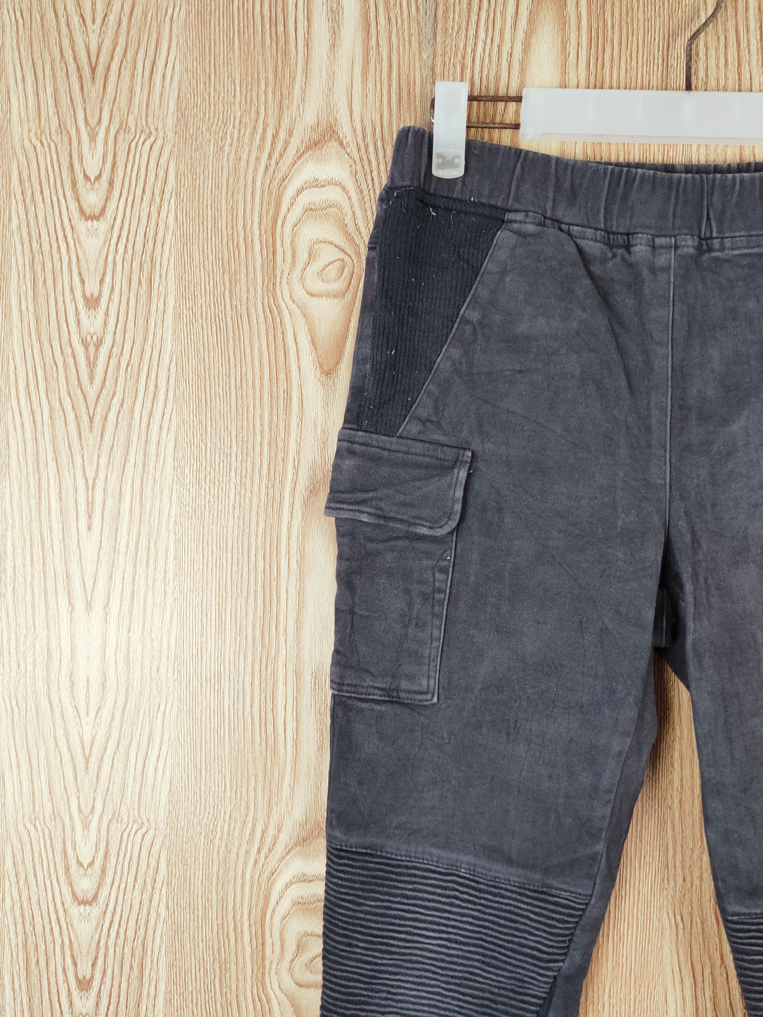 Japanese Brand Siren Black Multipocket Cargo Skinny Pants #W461 Size US 28 / EU 44 - 3 Thumbnail
