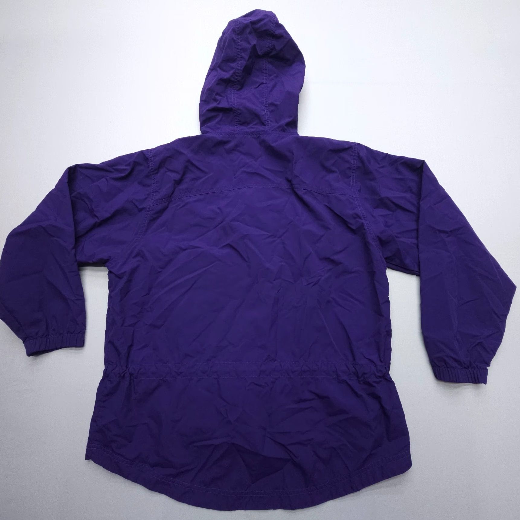Vintage VINTAGE L.L. Bean Anorak Windbreaker Hooded Jacket Womens Petite Medium Purple 90s Jacket Size M / US 6-8 / IT 42-44 - 2 Thumbnail