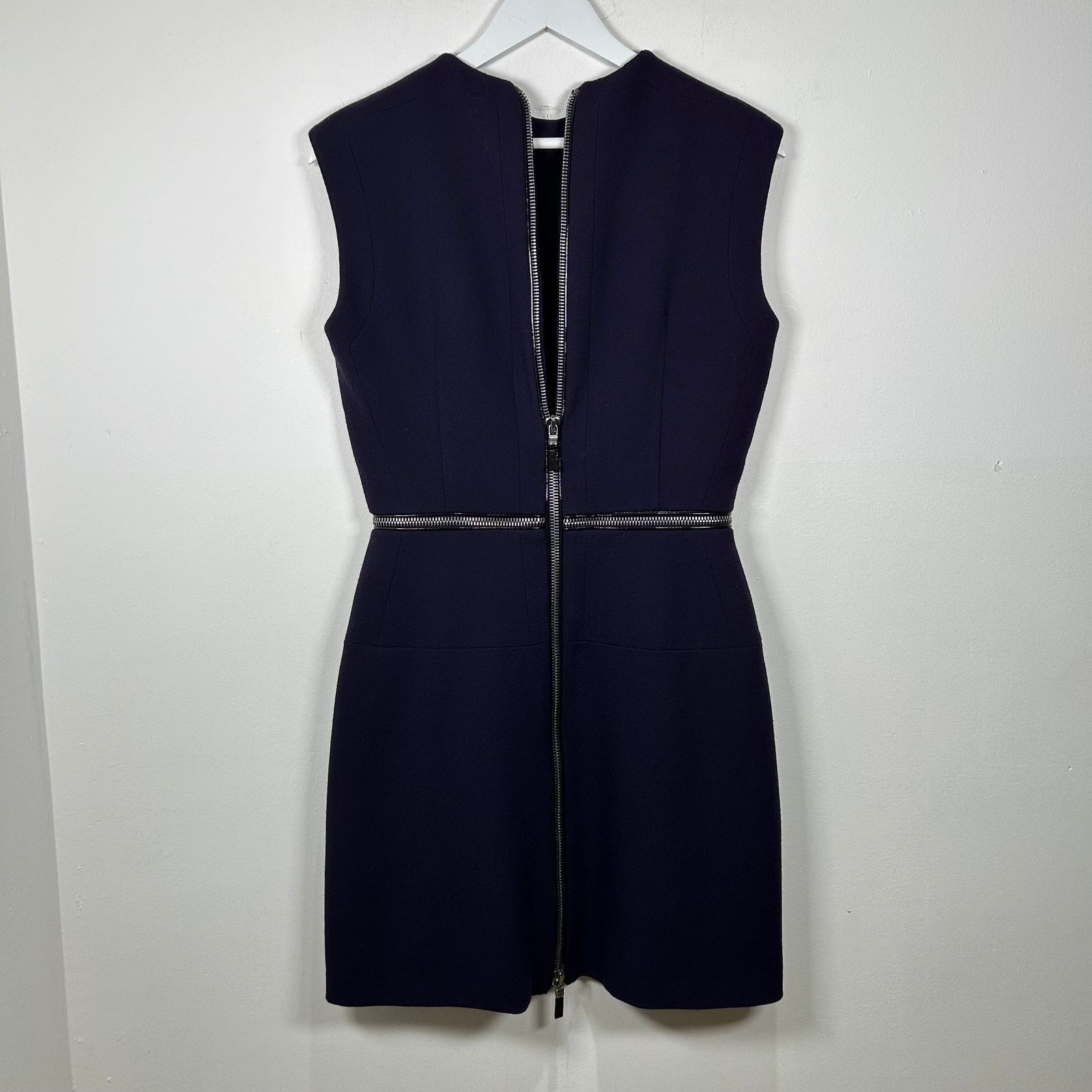 Alexander McQueen Alexander McQueen Purple 4-Zip Dress Size 42 Size M / US 6-8 / IT 42-44 - 2 Thumbnail
