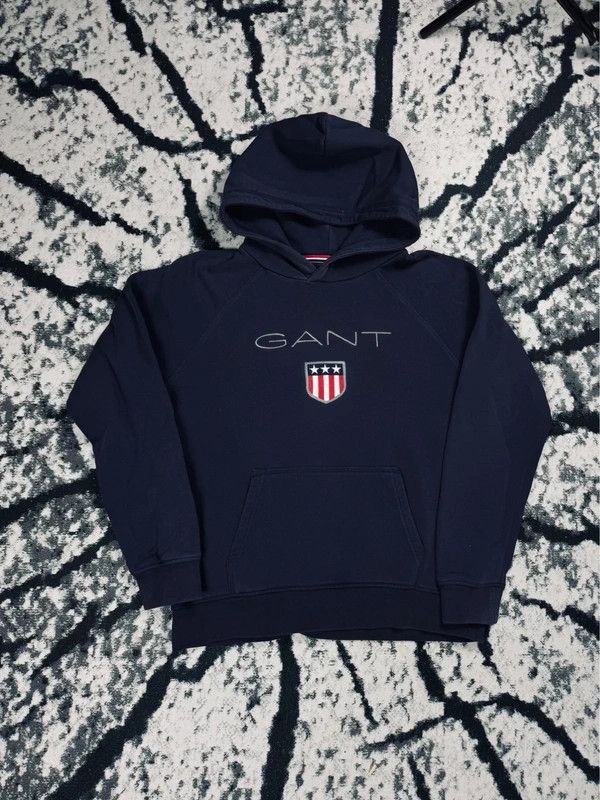 Gant Gant XS navy blue logo hoodie Size XS / US 0-2 / IT 36-38 - 1 Thumbnail